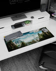 Fantasy Landscapes Deskmat | Mousepad | Deskpad - Skybound Realm