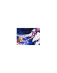 Anime mouse pad 14x10 inches featuring Asuna and Yuuki from Sword Art Online in a celestial, dreamy gradient sky.