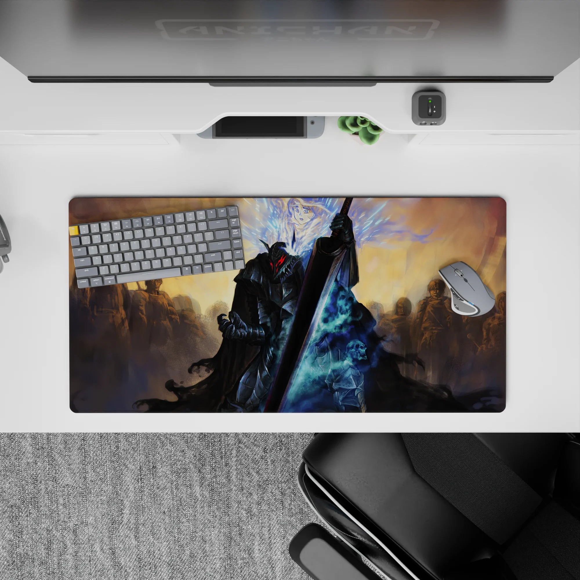 Berserk Deskmat | Mousepad | Deskpad - Dark Slayer Phantom - AniChan