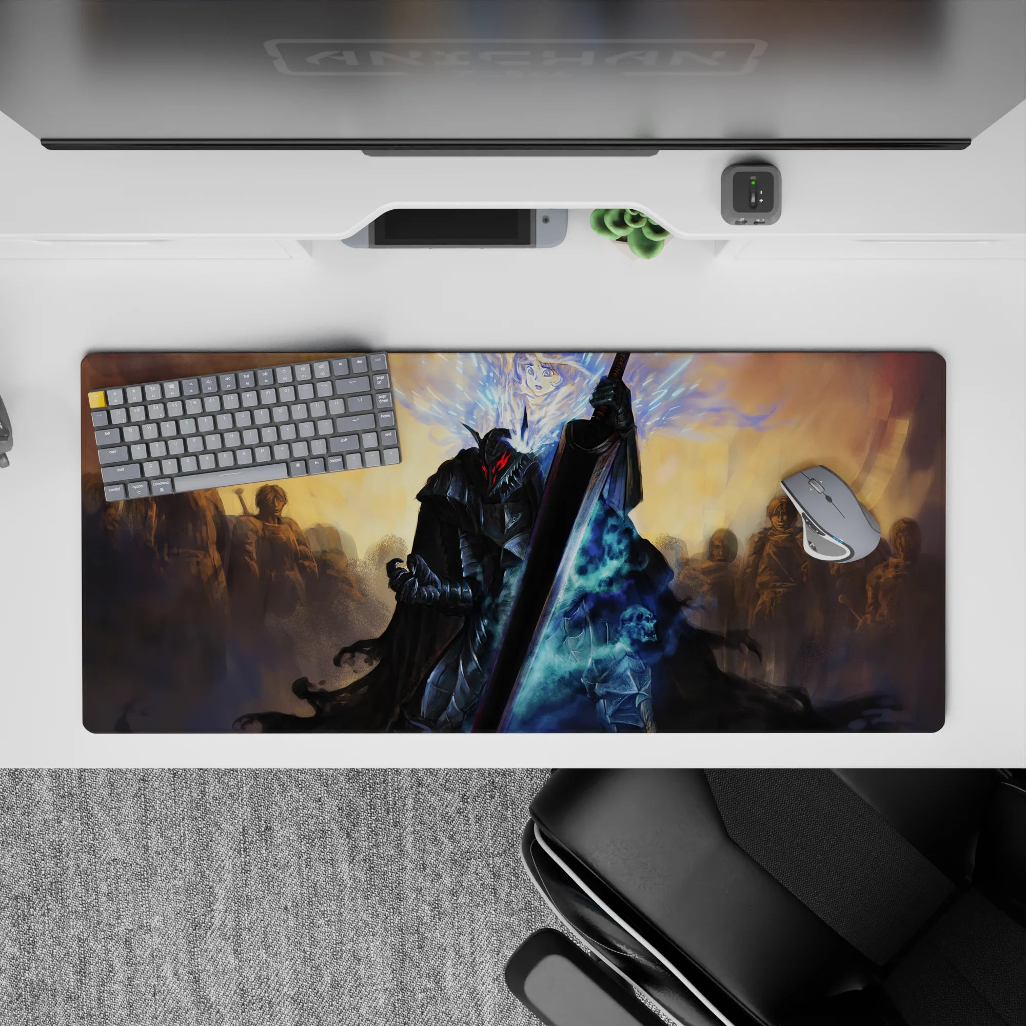 Berserk Deskmat | Mousepad | Deskpad - Dark Slayer Phantom - AniChan