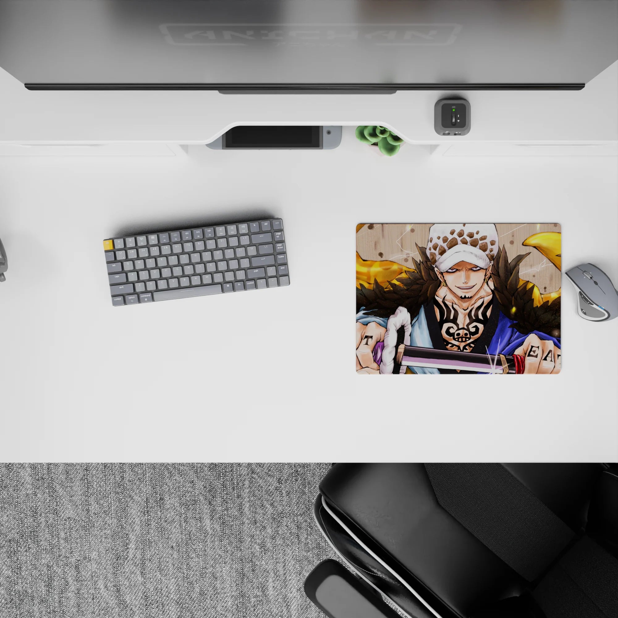 One Piece Deskmat | Mousepad | Deskpad - Law’s Golden Fury - AniChan