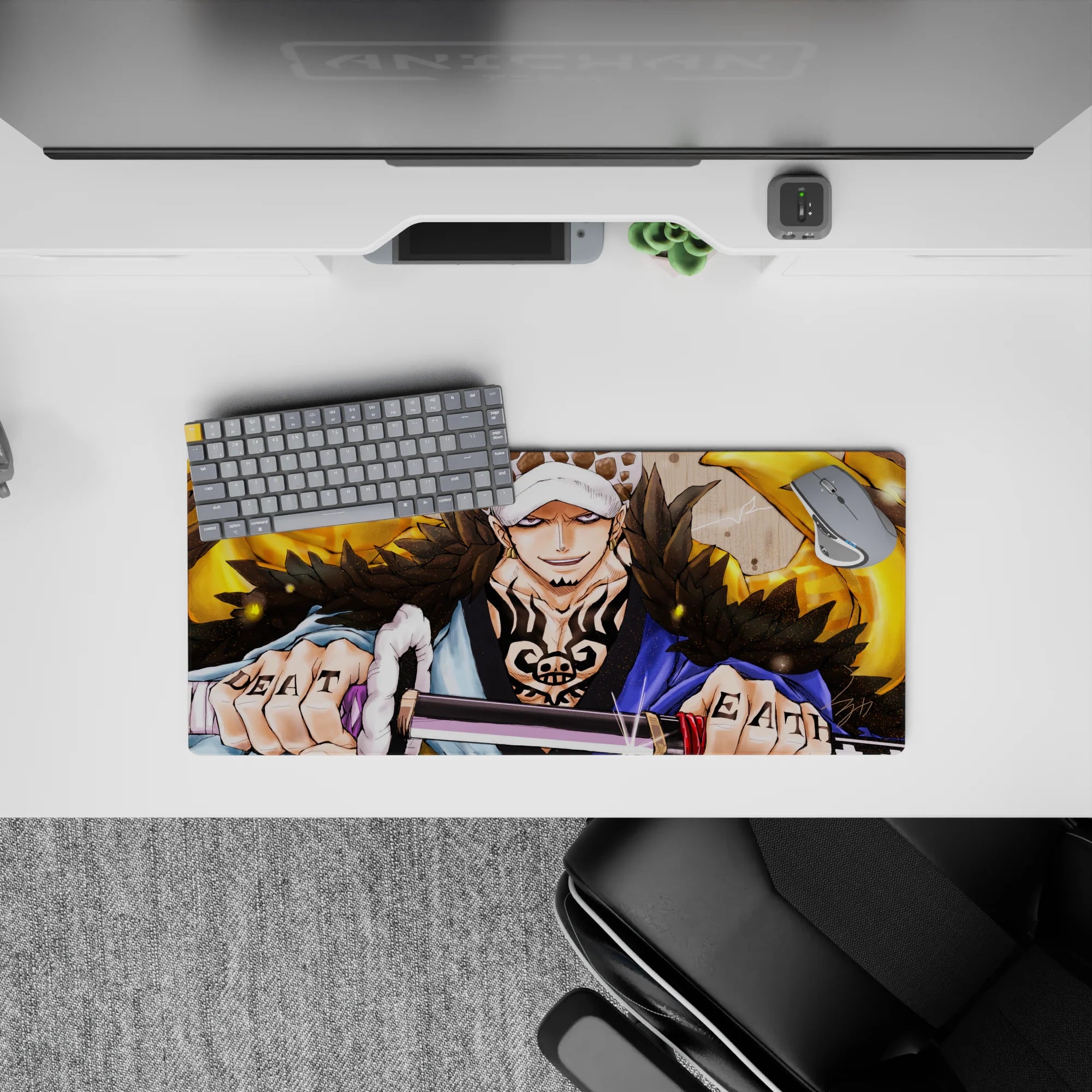 One Piece Deskmat | Mousepad | Deskpad - Law’s Golden Fury - AniChan