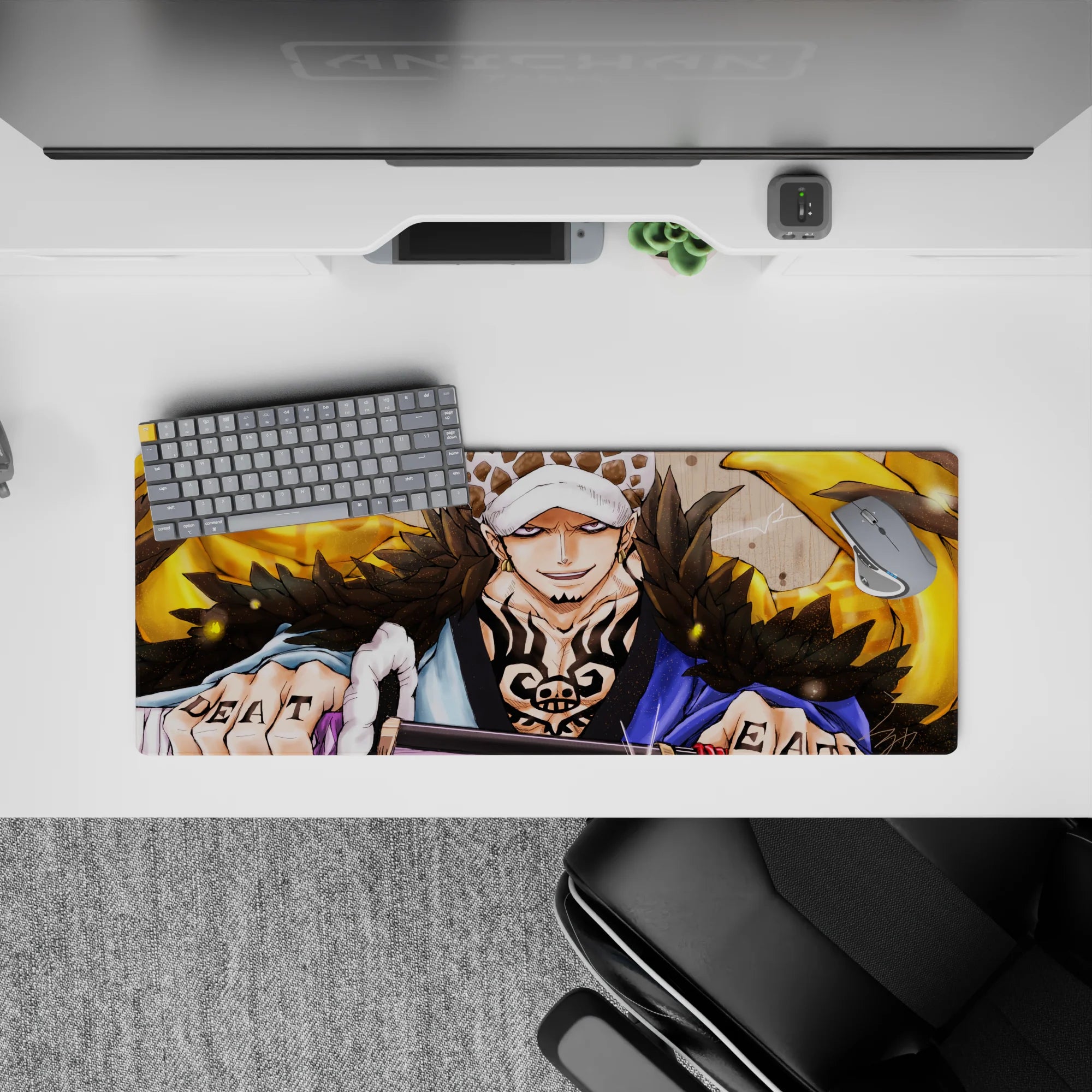 One Piece Deskmat | Mousepad | Deskpad - Law’s Golden Fury - AniChan