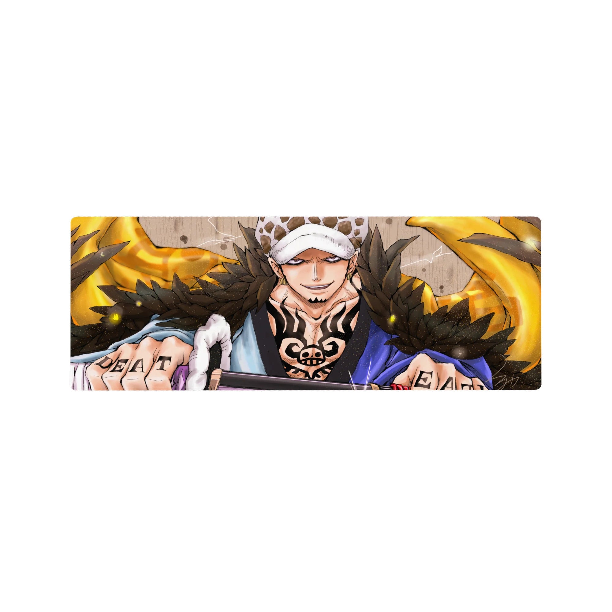 One Piece Deskmat | Mousepad | Deskpad - Law’s Golden Fury - AniChan