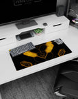 Banagher Links Unicorn Gundam UC-style nav interface scene desk mouse pad, 28x12 inches.