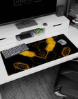 36x16 inches Mobile Suit Gundam UC desk pad, Unicorn Gundam RX-0 UI look like Banagher Links at the helm.