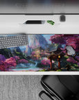 Fantasy Landscapes Deskmat | Mousepad | Deskpad - Sakura Mountain Temple