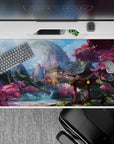 Fantasy Landscapes Deskmat | Mousepad | Deskpad - Sakura Mountain Temple