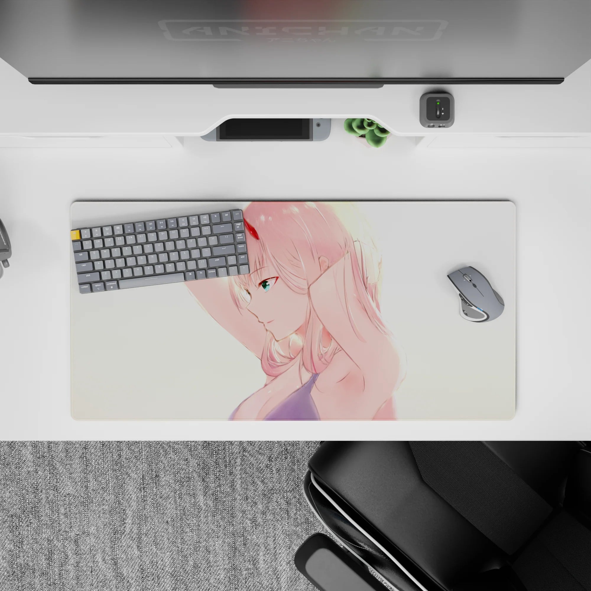 Darling In The Franxx - Anime Mouse Pad and Desk Pad - Zero Two Golden Glow - AniChan