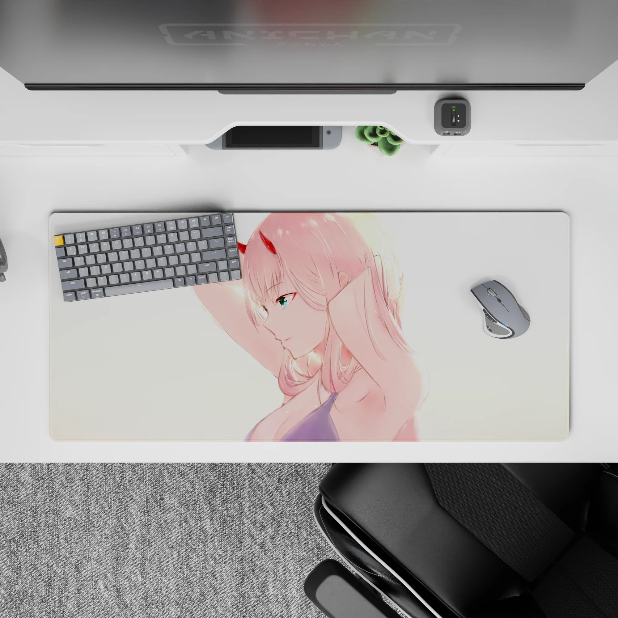 Darling In The Franxx - Anime Mouse Pad and Desk Pad - Zero Two Golden Glow - AniChan