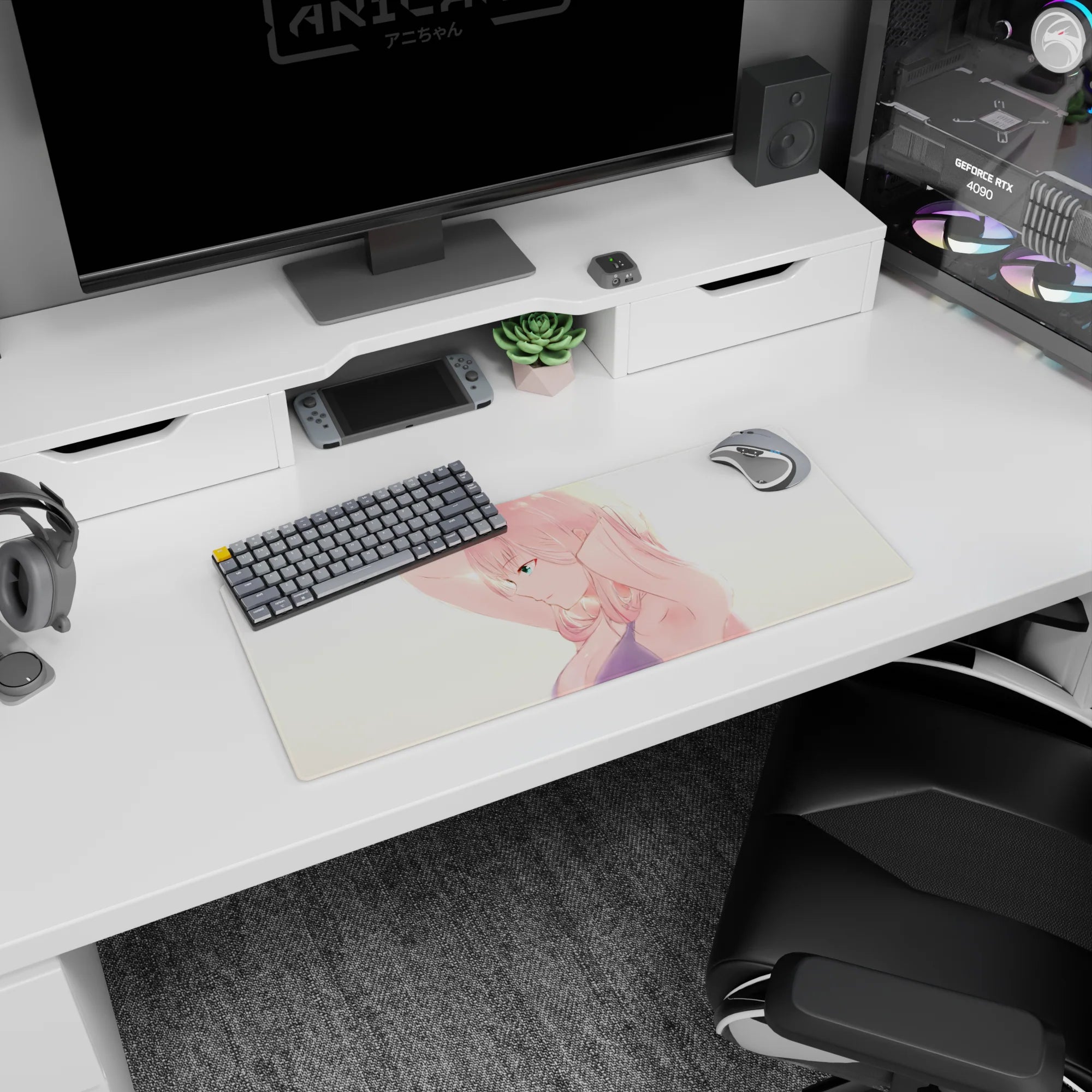 Darling In The Franxx - Anime Mouse Pad and Desk Pad - Zero Two Golden Glow - AniChan