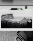 Vector Landscapes Deskmat | Mousepad | Deskpad - Monochrome Escape