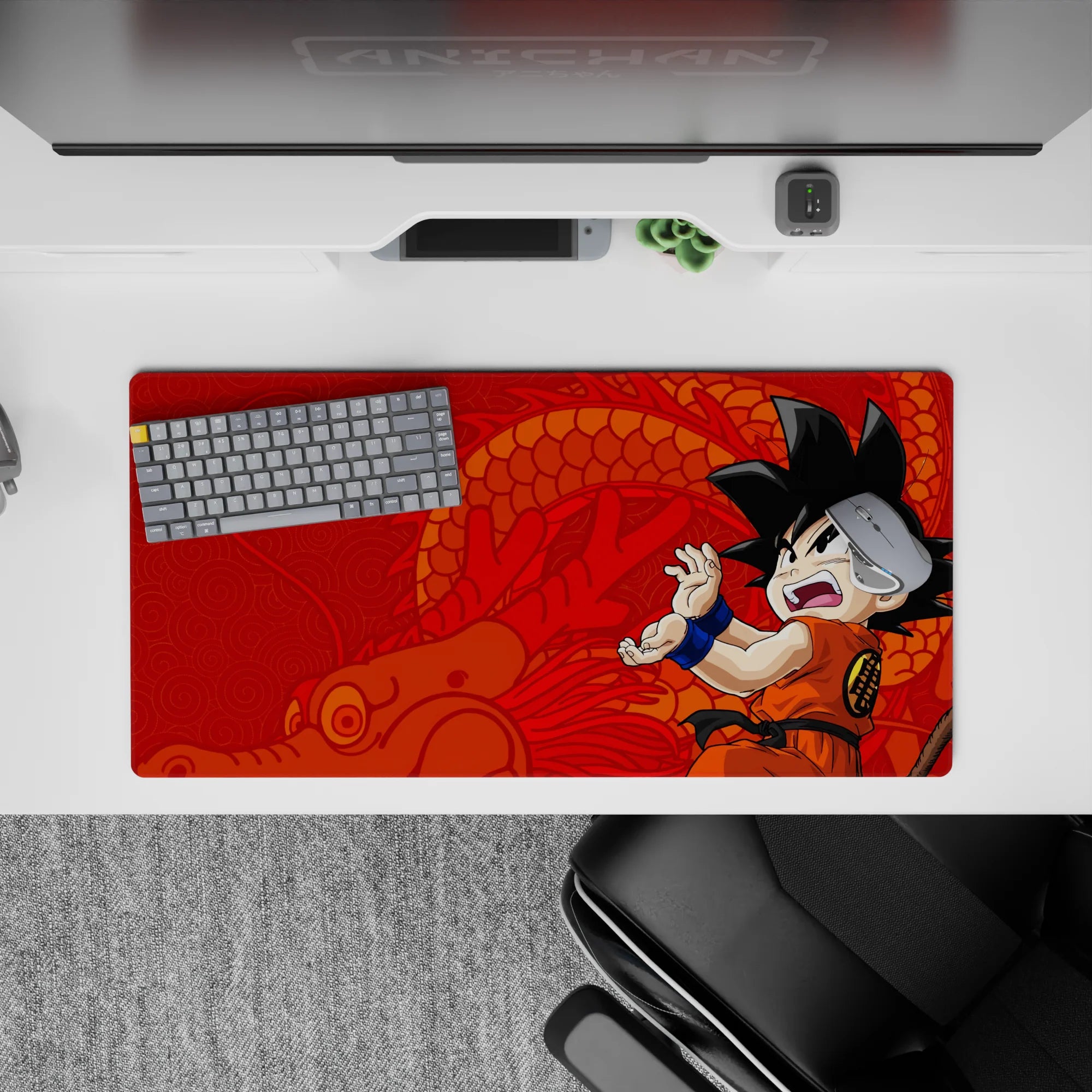 Dragon Ball Deskmat | Mousepad | Deskpad - Young Saiyan Spirit - AniChan