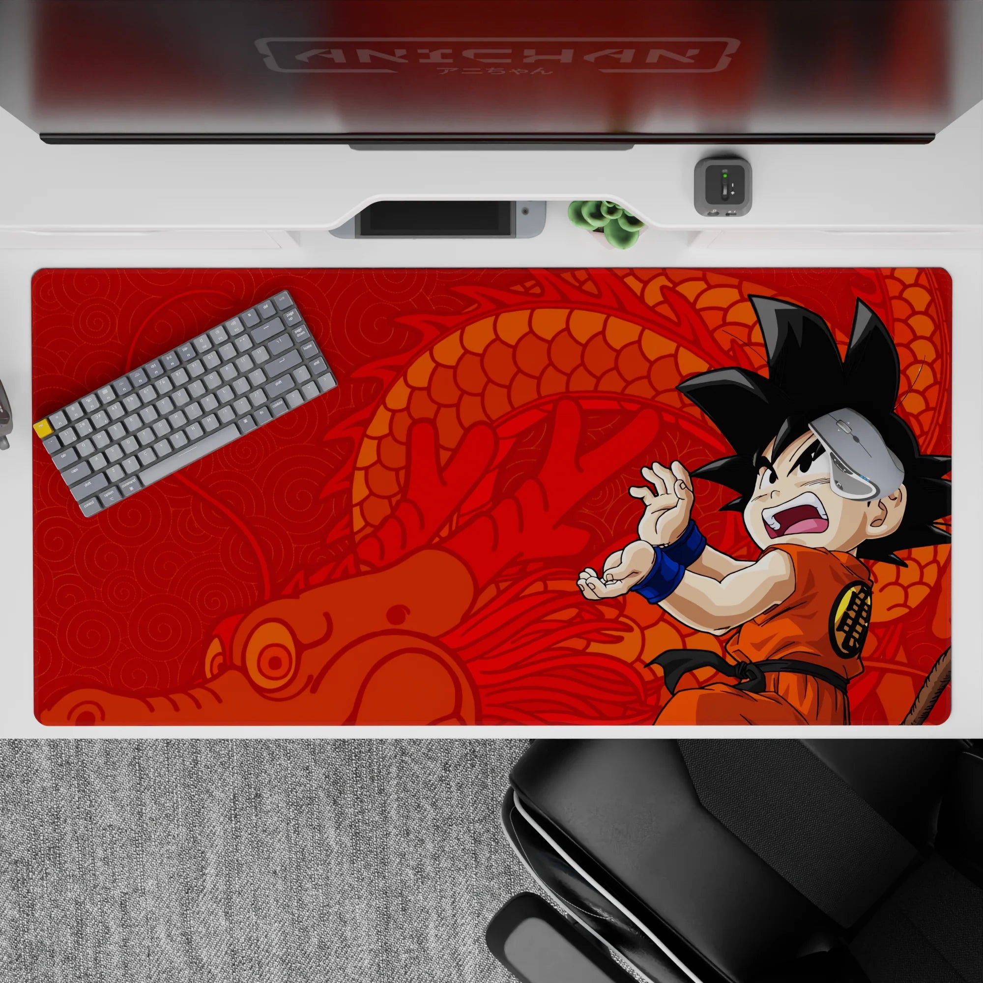 Dragon Ball Deskmat | Mousepad | Deskpad - Young Saiyan Spirit - AniChan