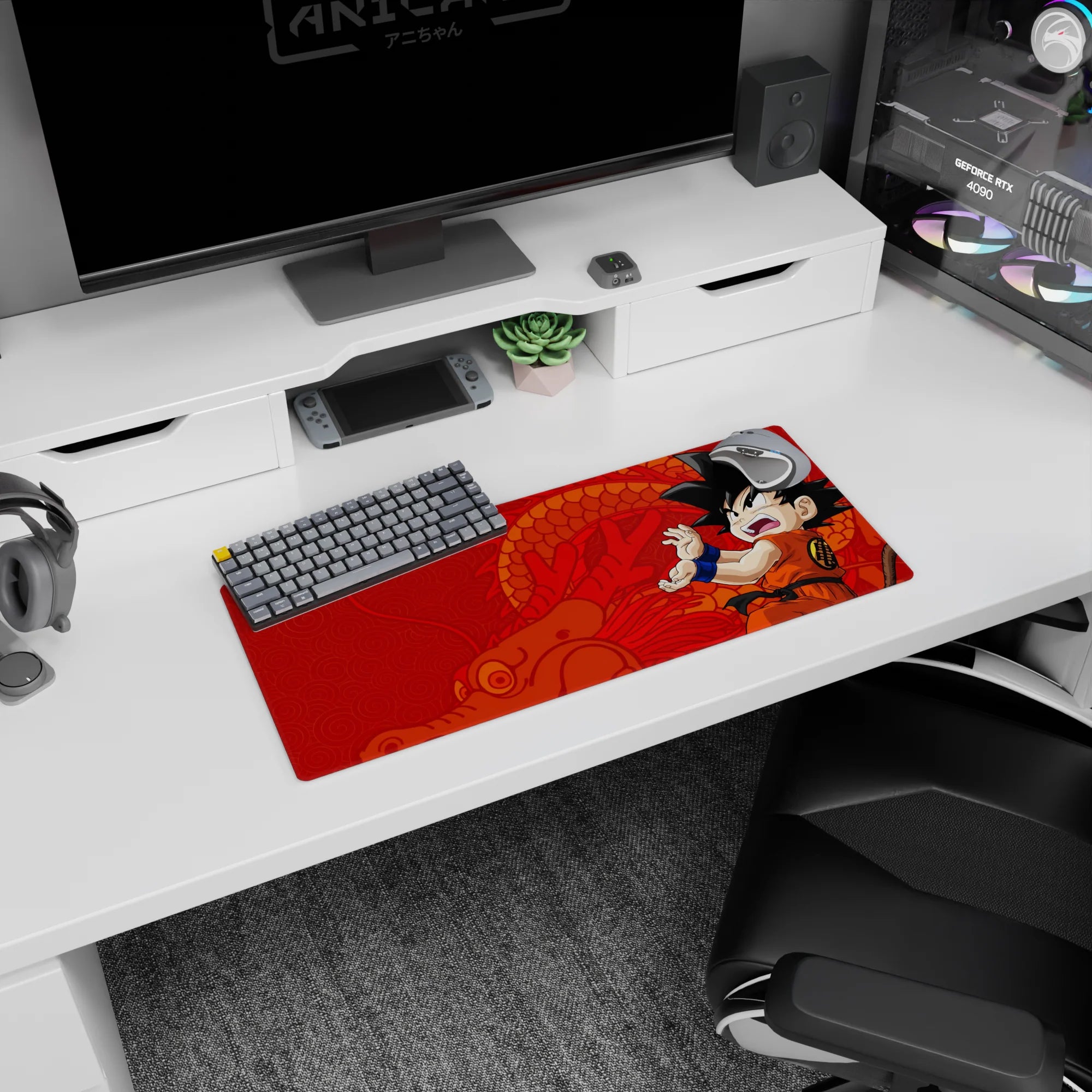 Dragon Ball Deskmat | Mousepad | Deskpad - Young Saiyan Spirit - AniChan