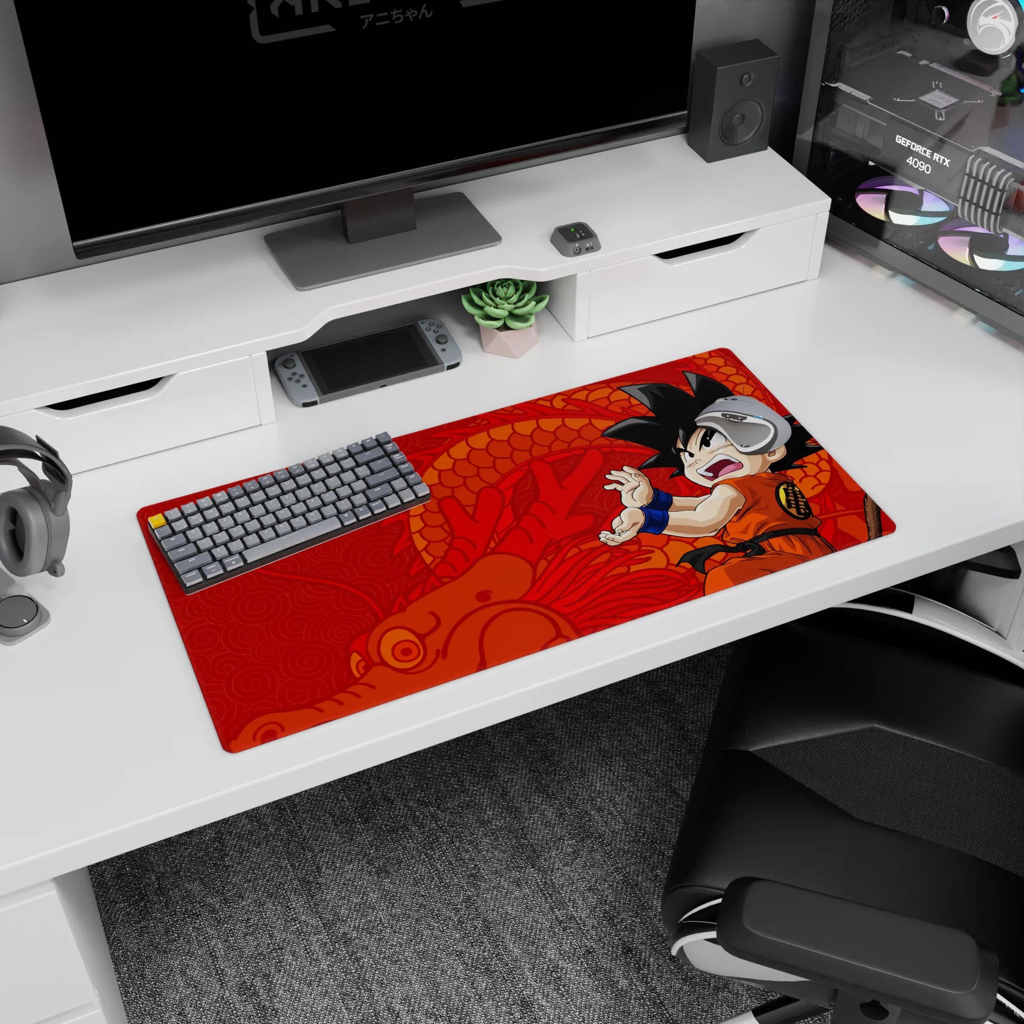 Dragon Ball Deskmat | Mousepad | Deskpad - Young Saiyan Spirit - AniChan