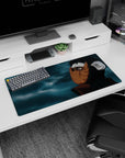 32x16 inches Naruto Shippuden mouse pad featuring Obito Uchiha looking up through the orange mask.