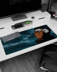 36x16 inches Naruto Shippuden desk mat showing Obito gazing up through his orange spiral mask.