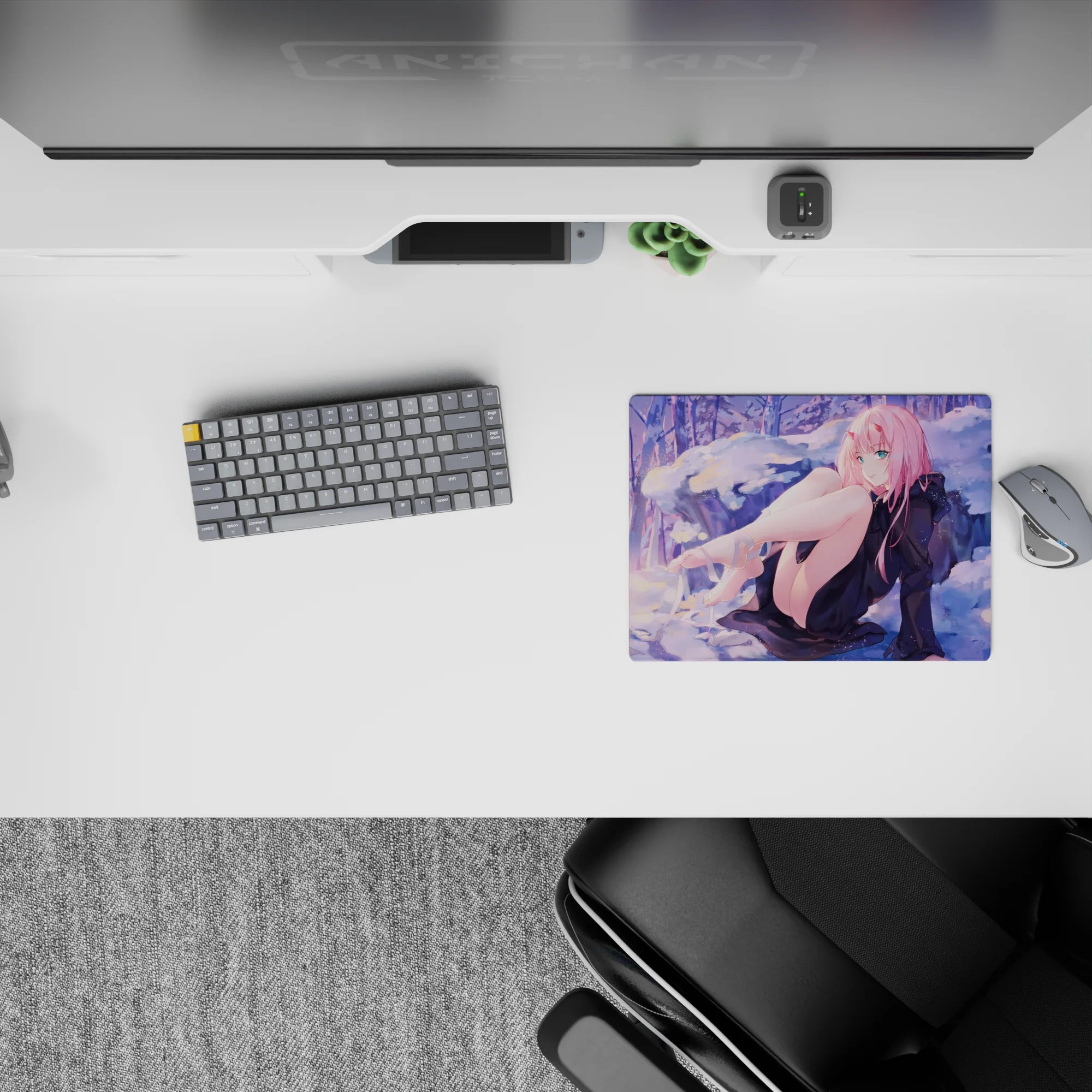 Darling In The Franxx - Anime Mouse Pad and Desk Pad - Zero Two Winter Serenity - AniChan