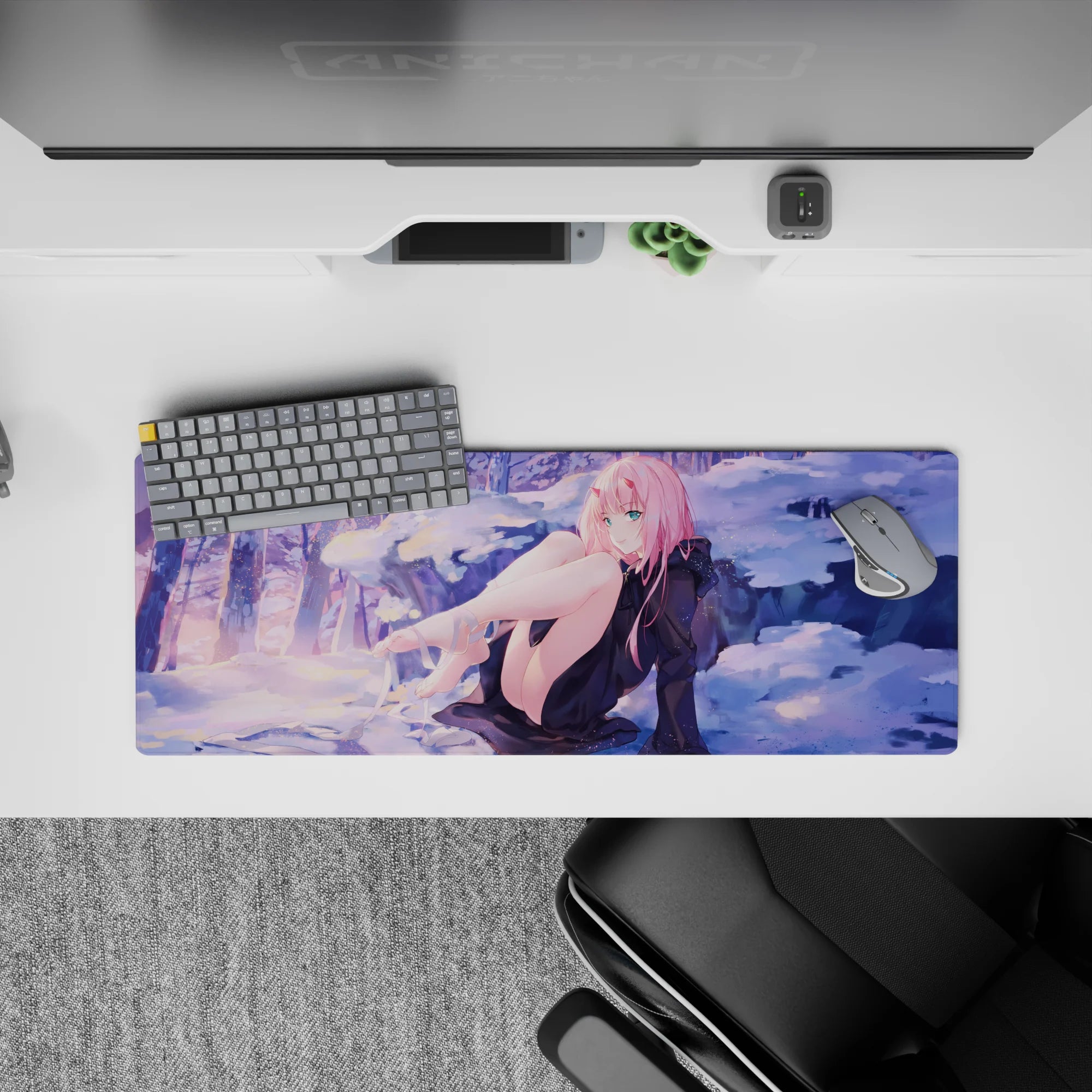 Darling In The Franxx - Anime Mouse Pad and Desk Pad - Zero Two Winter Serenity - AniChan