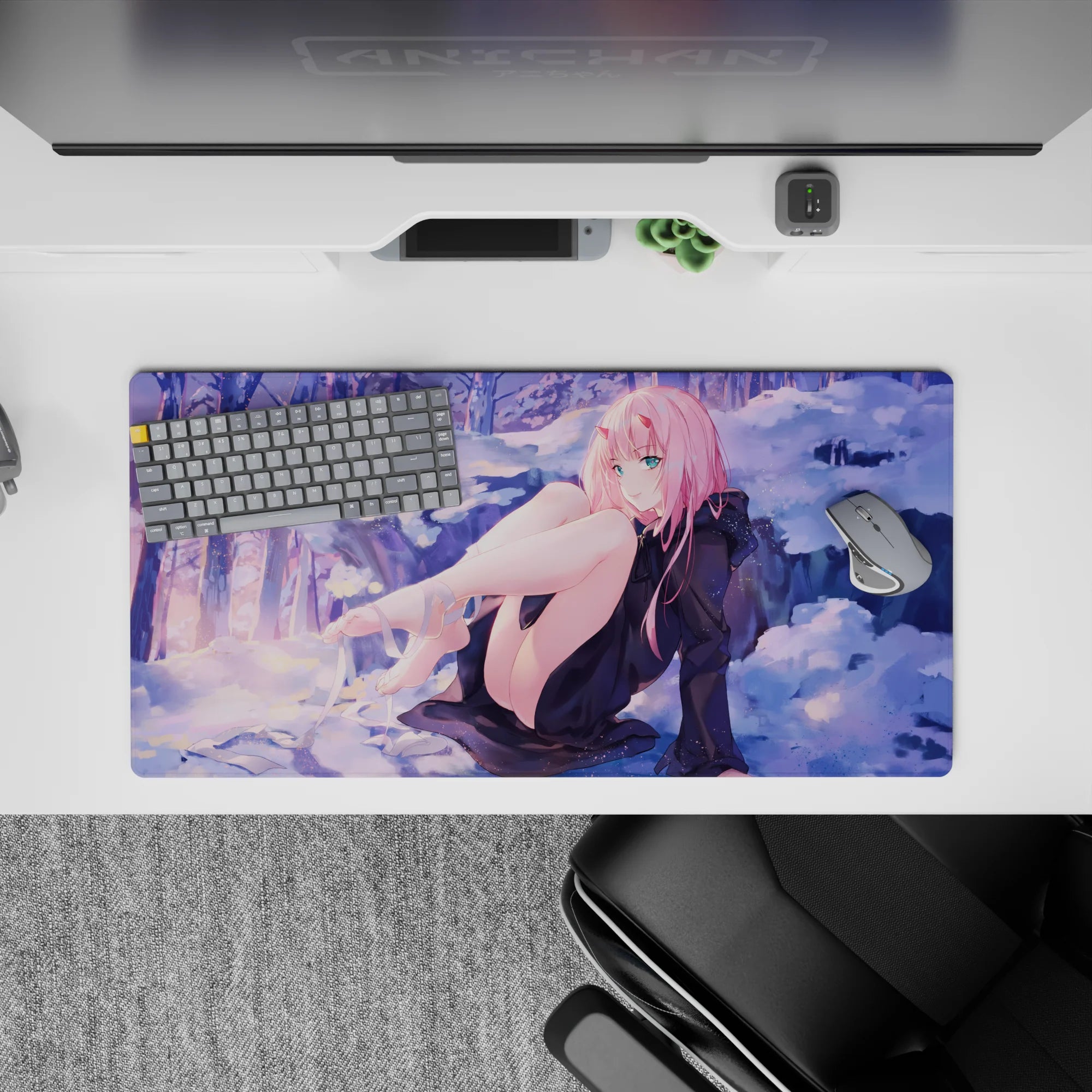 Darling In The Franxx - Anime Mouse Pad and Desk Pad - Zero Two Winter Serenity - AniChan