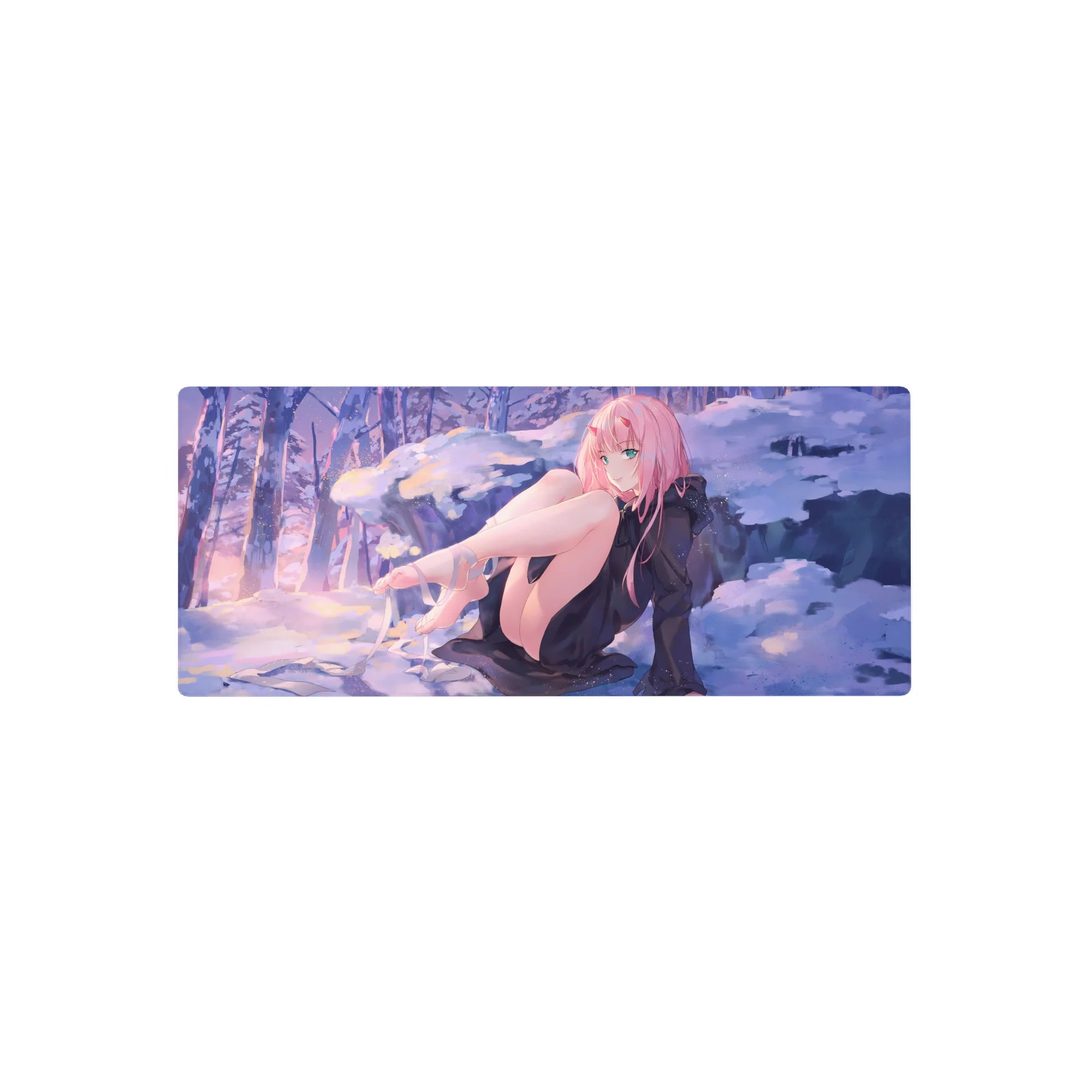 Darling In The Franxx - Anime Mouse Pad and Desk Pad - Zero Two Winter Serenity - AniChan