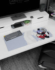 32x12 inches Naruto Shippuden desk mat featuring Konan mid-spin, tossing white paper like confetti that bites.