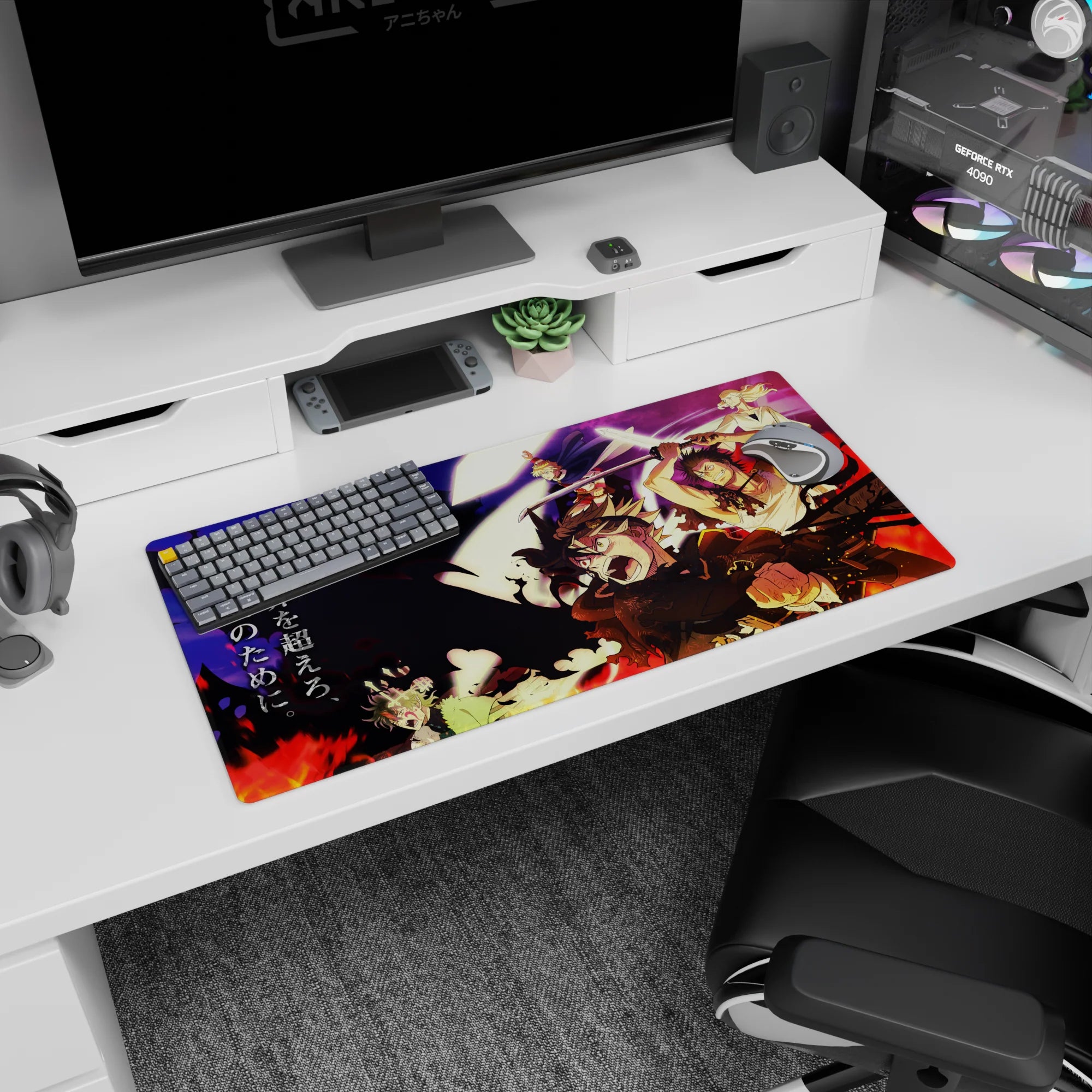 Black Clover - Anime Mouse Pad and Desk Pad - Warriors&#39; Resolve