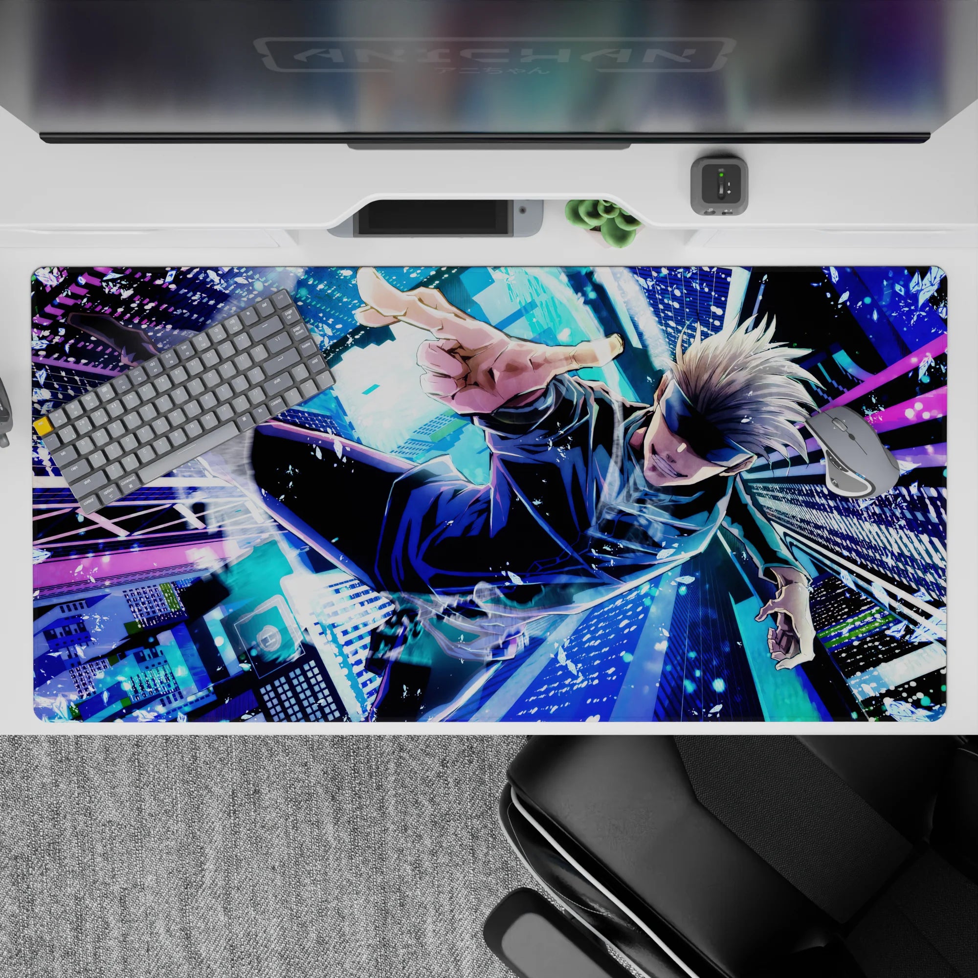 Jujutsu Kaisen Deskmat | Mousepad | Deskpad - Infinity's Flight - AniChan