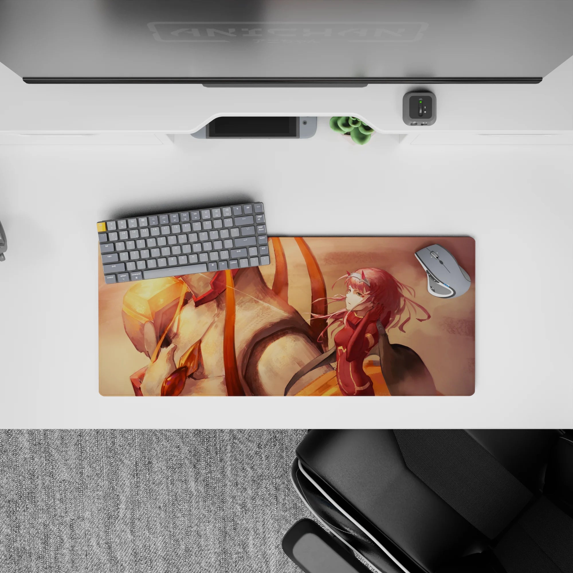 Darling In The Franxx - Anime Mouse Pad and Desk Pad - Zero Two Sunset Bond - AniChan