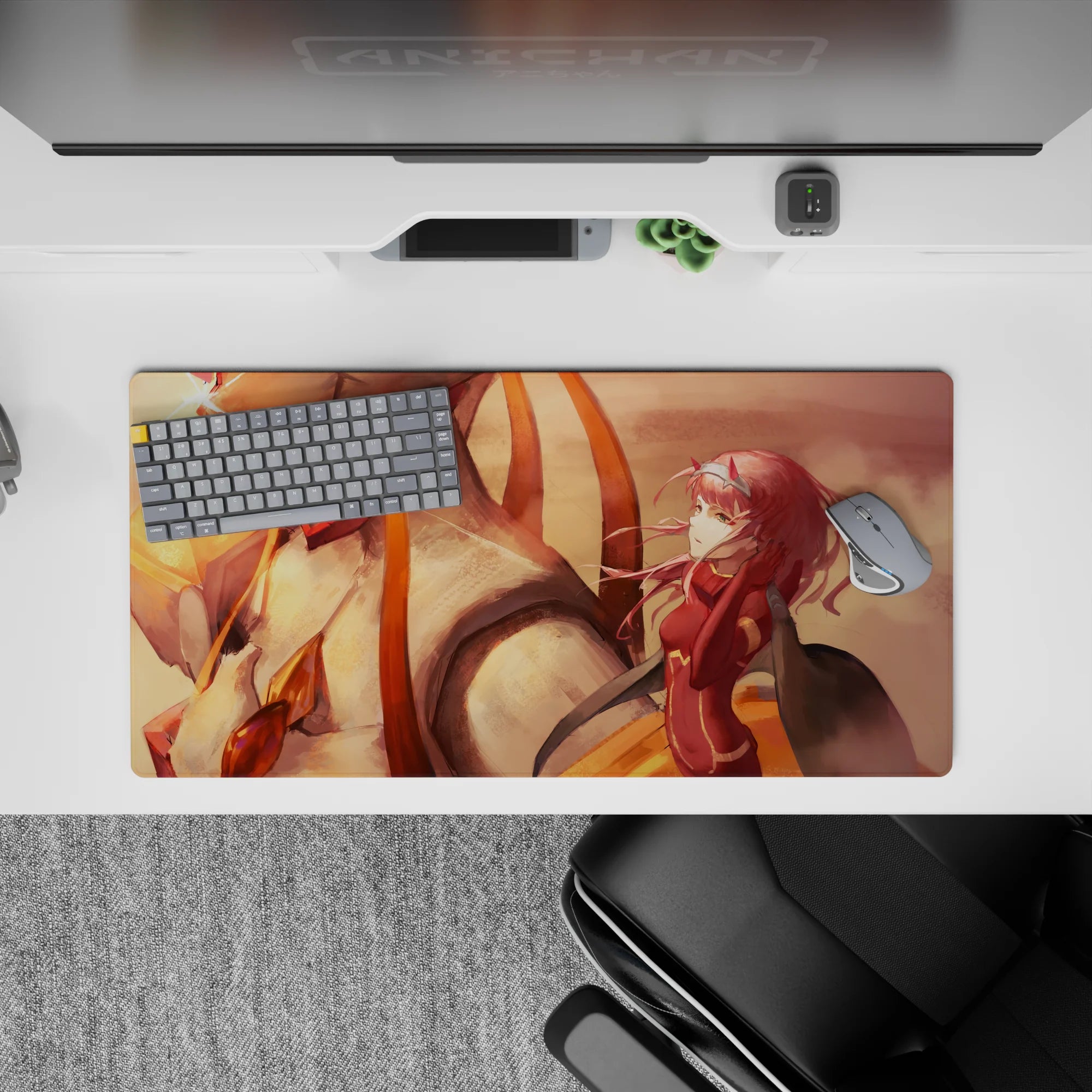 Darling In The Franxx - Anime Mouse Pad and Desk Pad - Zero Two Sunset Bond - AniChan