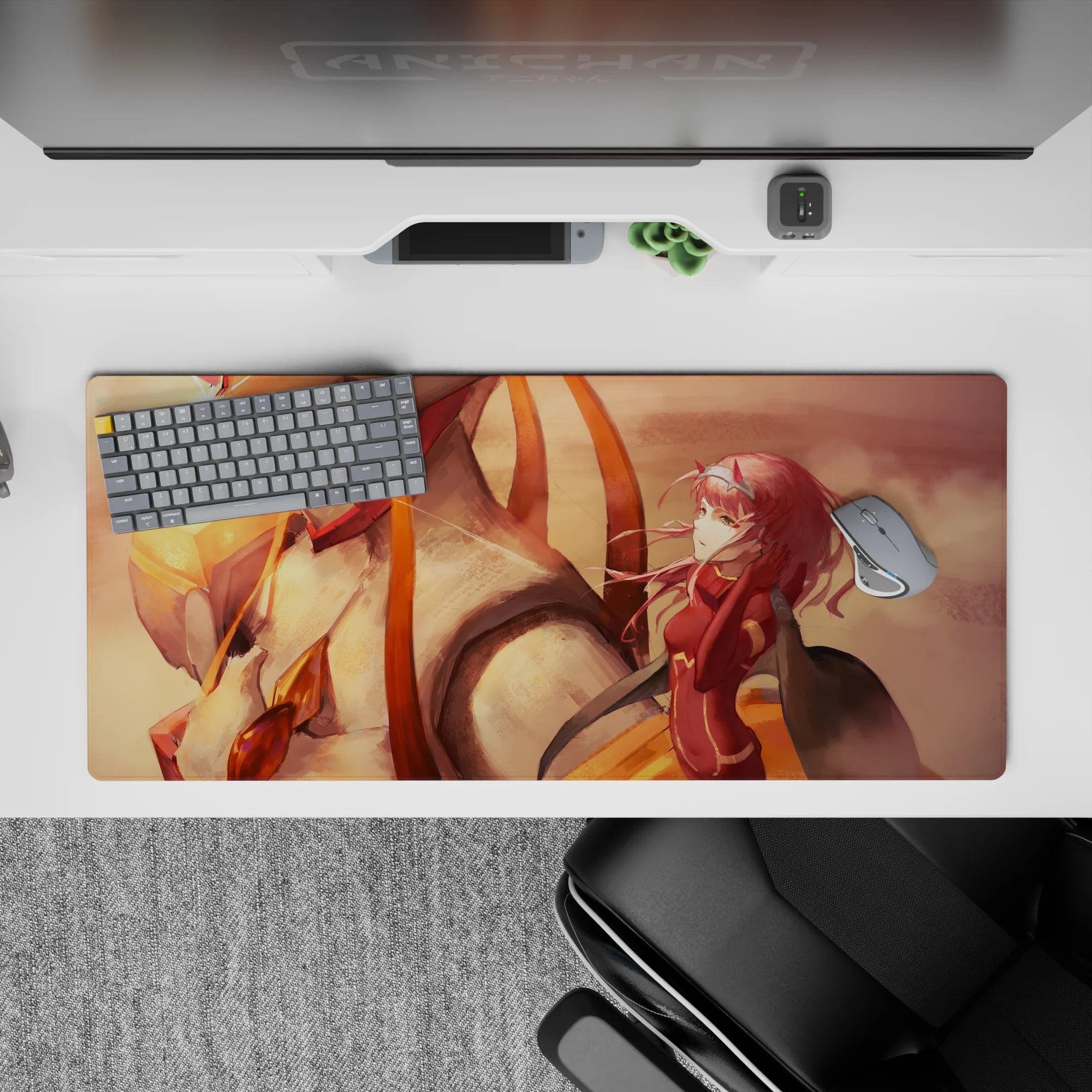 Darling In The Franxx - Anime Mouse Pad and Desk Pad - Zero Two Sunset Bond - AniChan