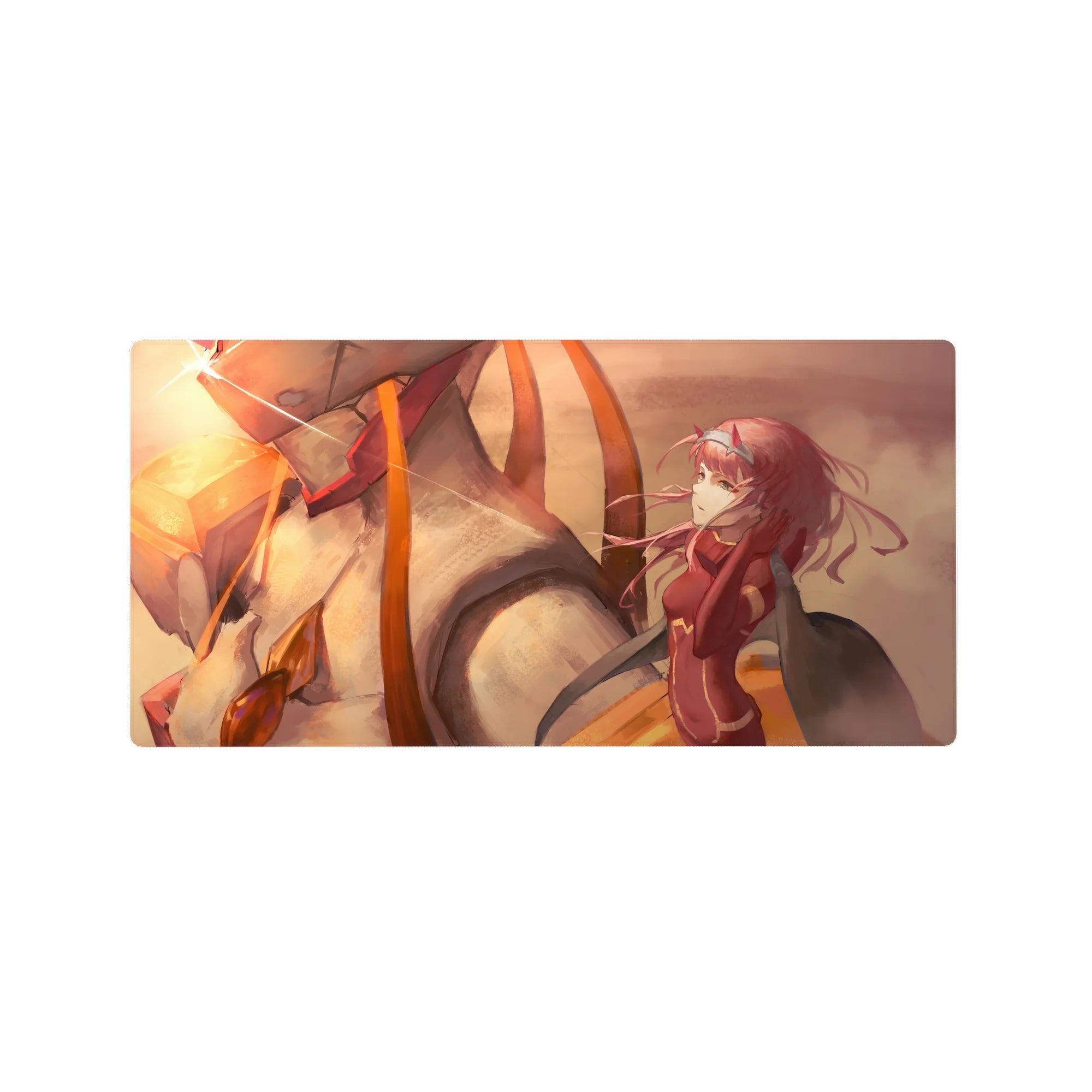 Darling In The Franxx - Anime Mouse Pad and Desk Pad - Zero Two Sunset Bond - AniChan