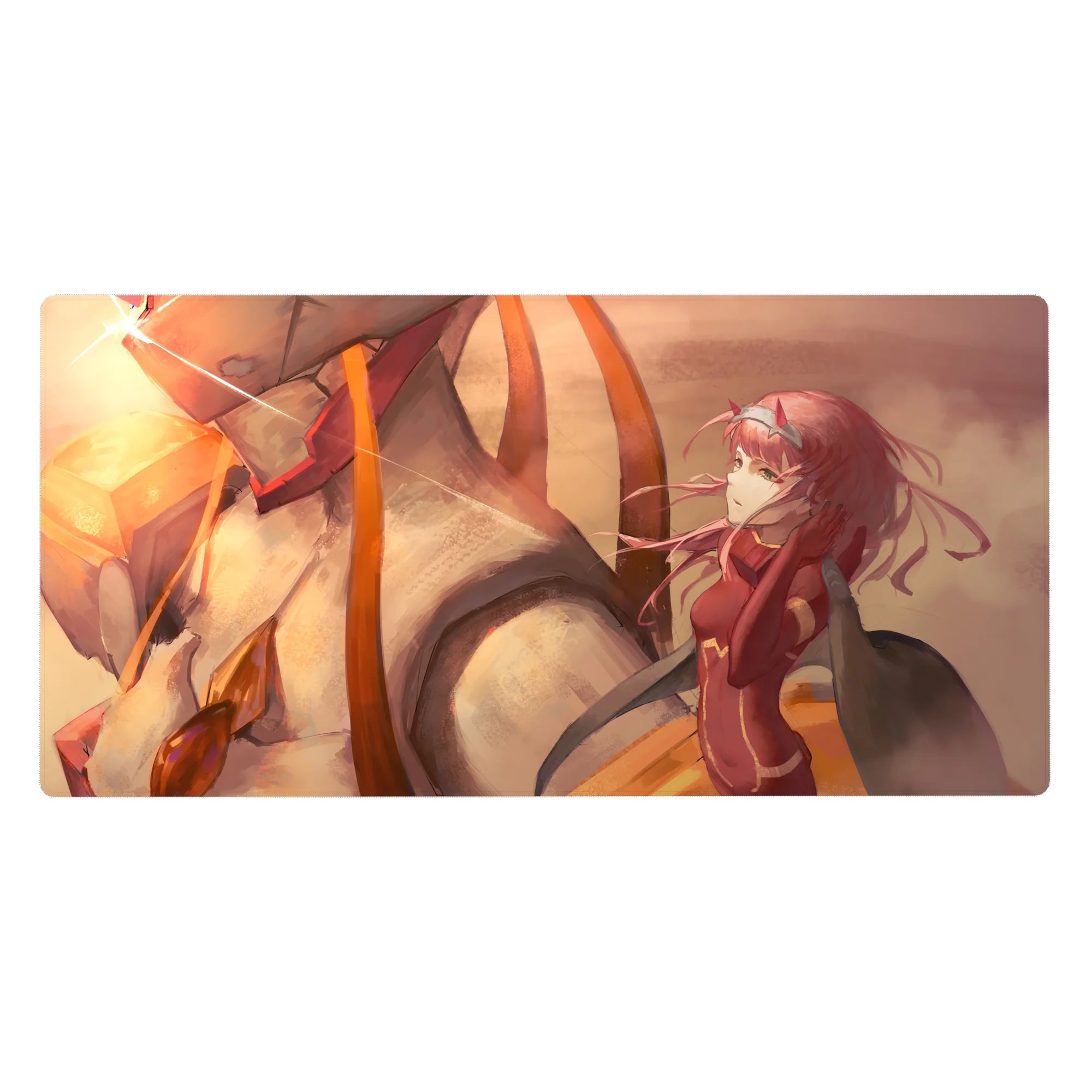 Darling In The Franxx - Anime Mouse Pad and Desk Pad - Zero Two Sunset Bond - AniChan