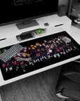Akatsuki squad photo scene desk pad 40x20 inches featuring Pain, Itachi, Kisame and Tobi.