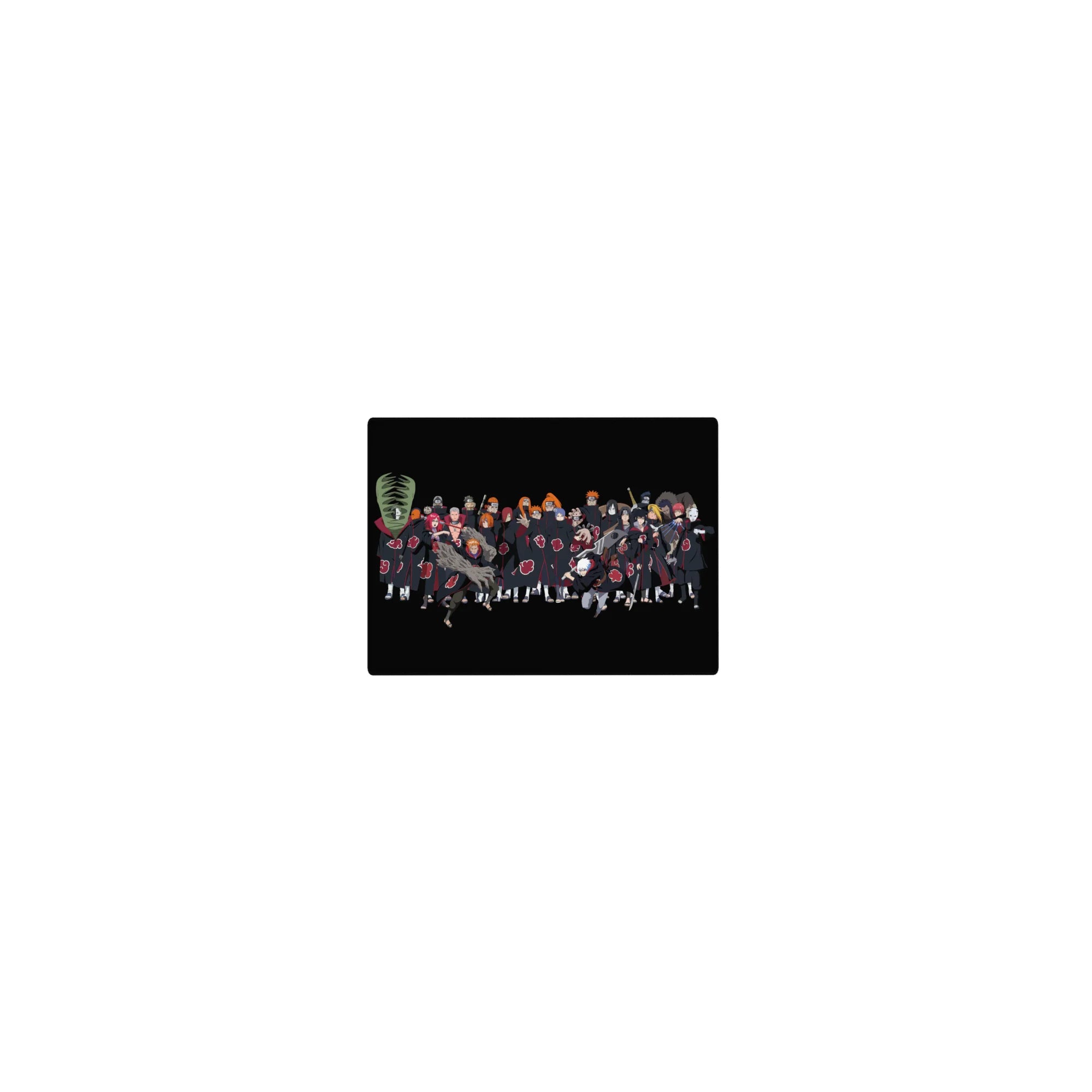 Naruto Shippuden Akatsuki group lineup mouse pad, classic anime desk mat 14x10 inches.