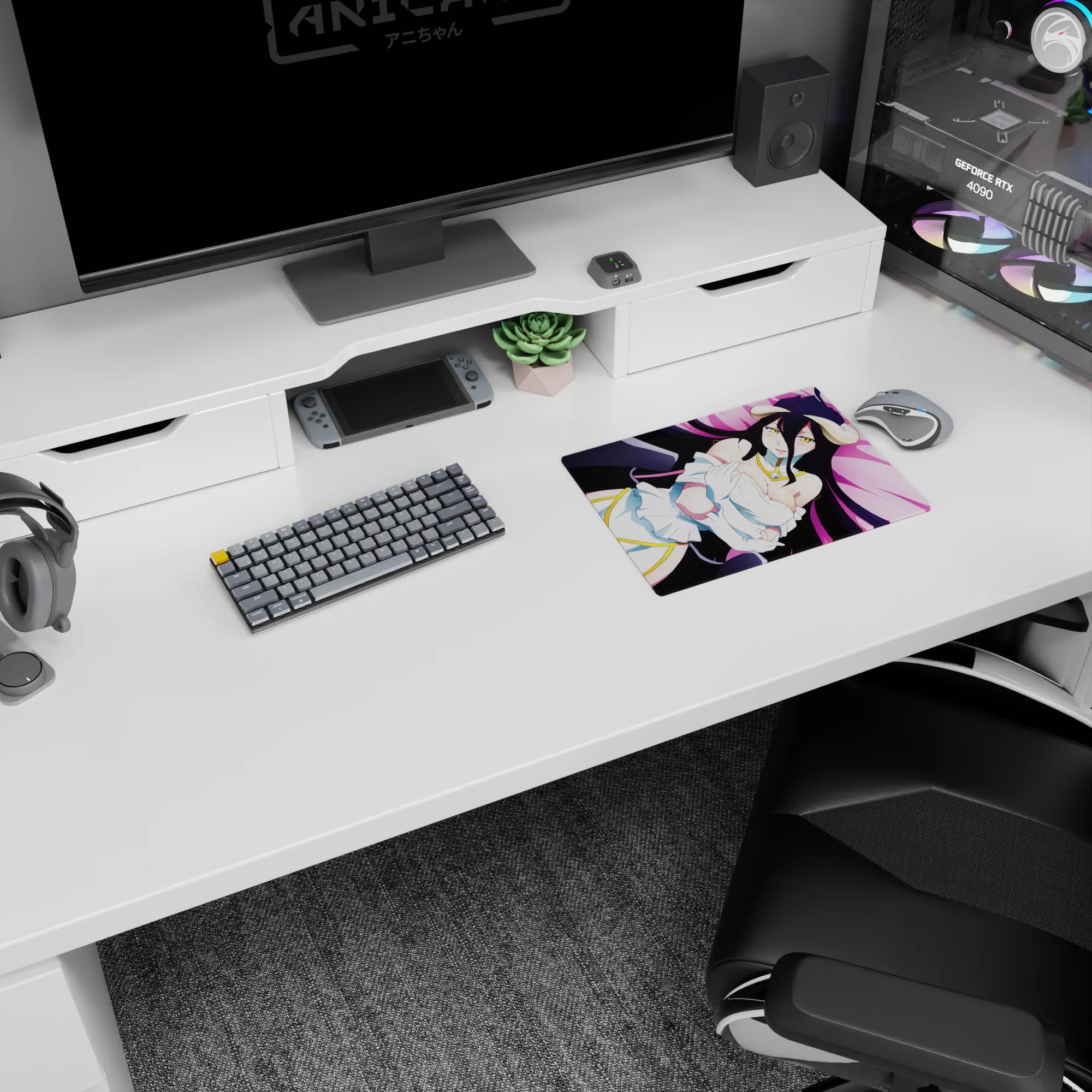 Overlord Deskmat | Mousepad | Deskpad - Serene Guardian - AniChan