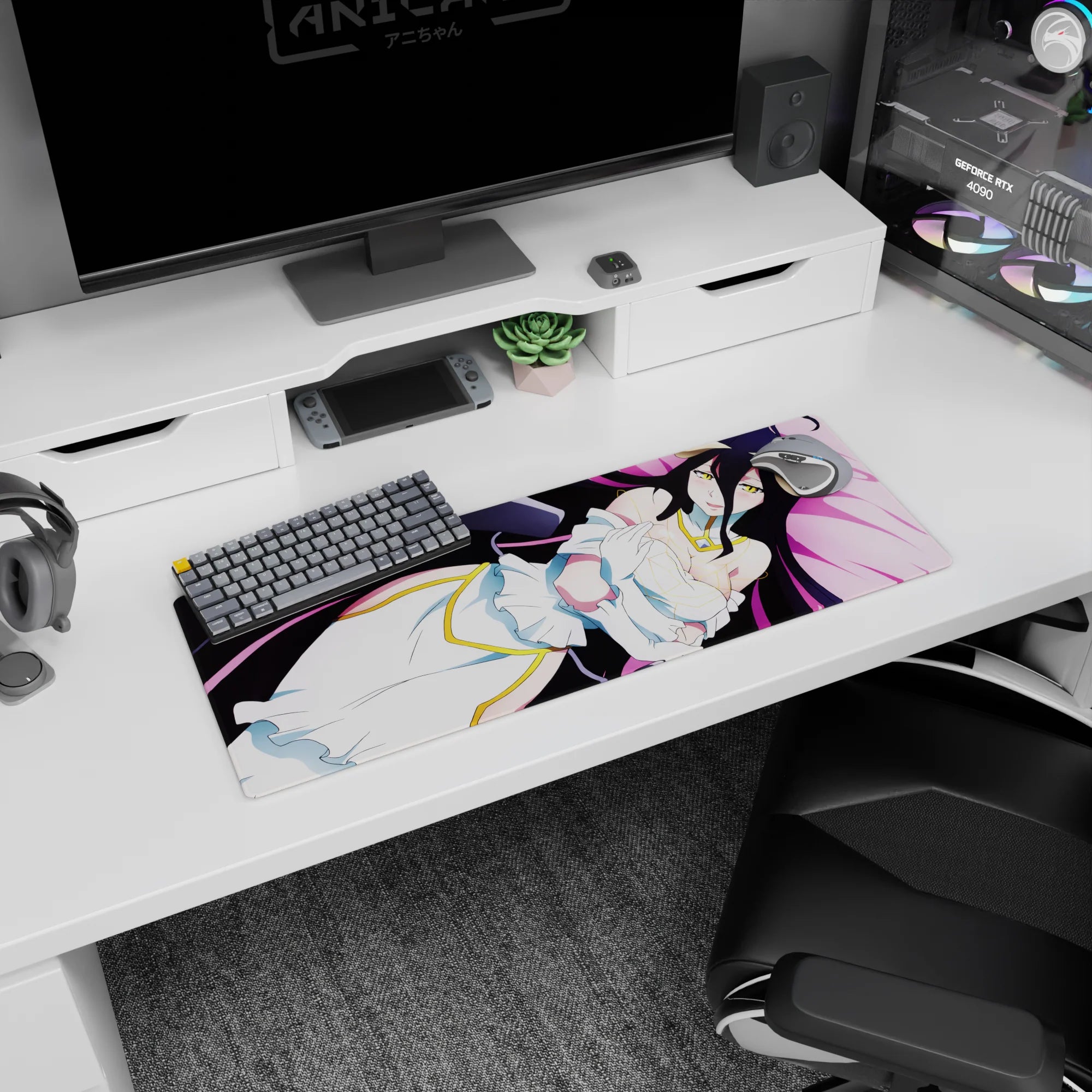 Overlord Deskmat | Mousepad | Deskpad - Serene Guardian - AniChan