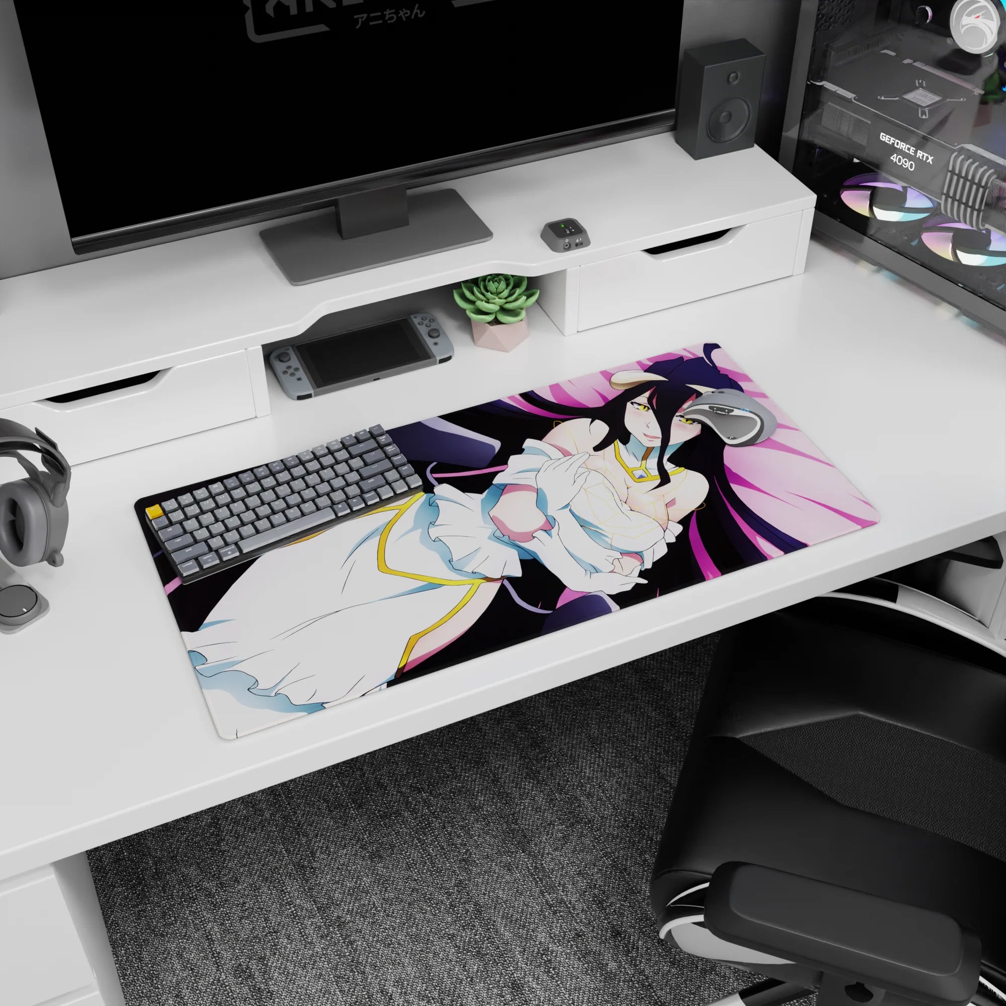 Overlord Deskmat | Mousepad | Deskpad - Serene Guardian - AniChan