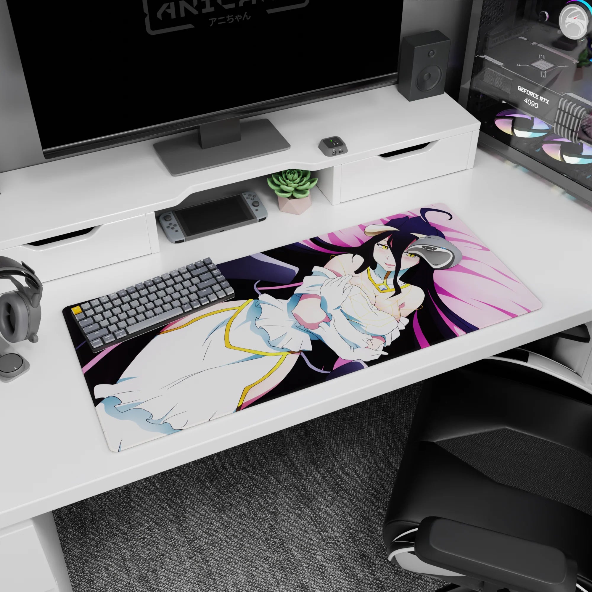 Overlord Deskmat | Mousepad | Deskpad - Serene Guardian - AniChan