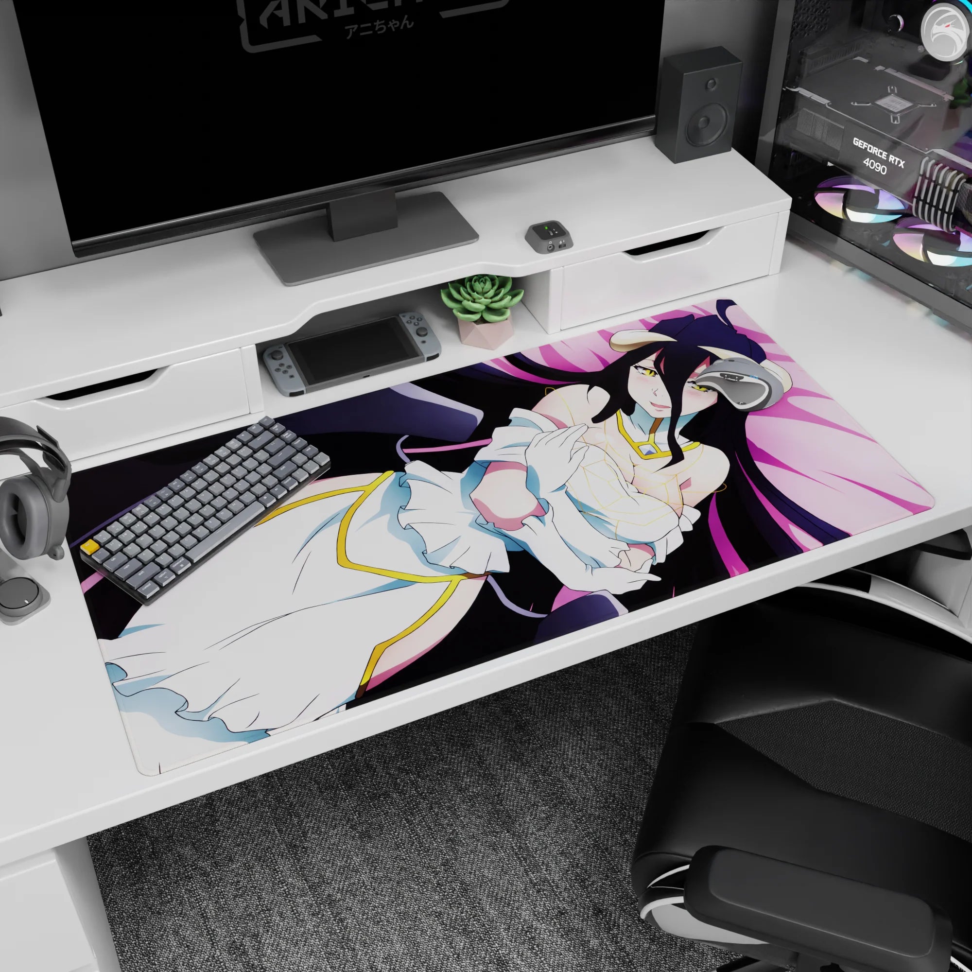 Overlord Deskmat | Mousepad | Deskpad - Serene Guardian - AniChan