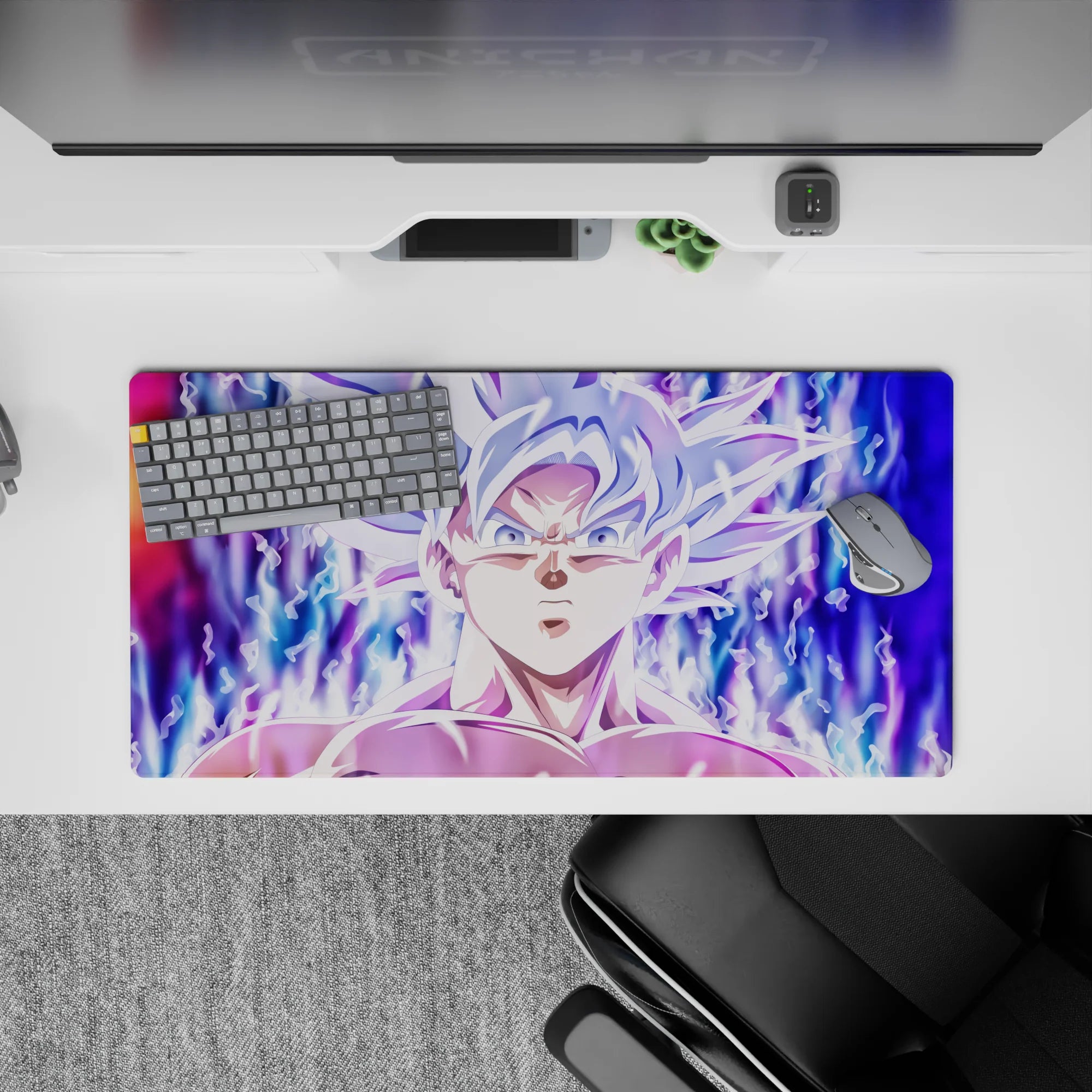 Dragon Ball Deskmat | Mousepad | Deskpad - Mastered Ultra Instinct Aura - AniChan