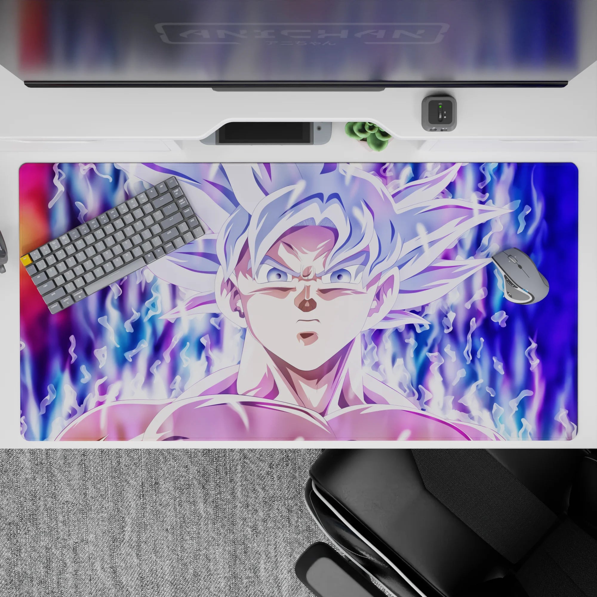 Dragon Ball Deskmat | Mousepad | Deskpad - Mastered Ultra Instinct Aura - AniChan