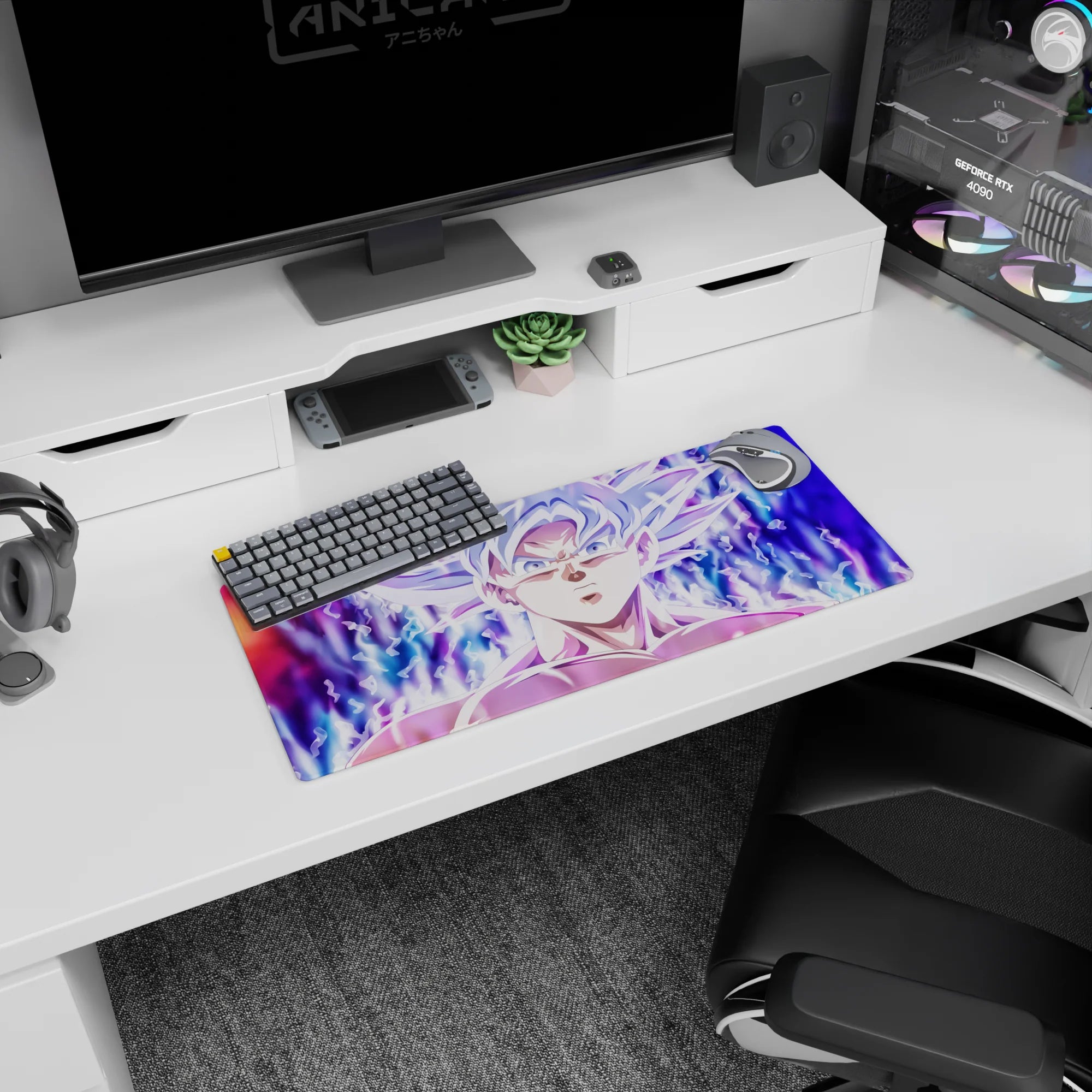 Dragon Ball Deskmat | Mousepad | Deskpad - Mastered Ultra Instinct Aura - AniChan