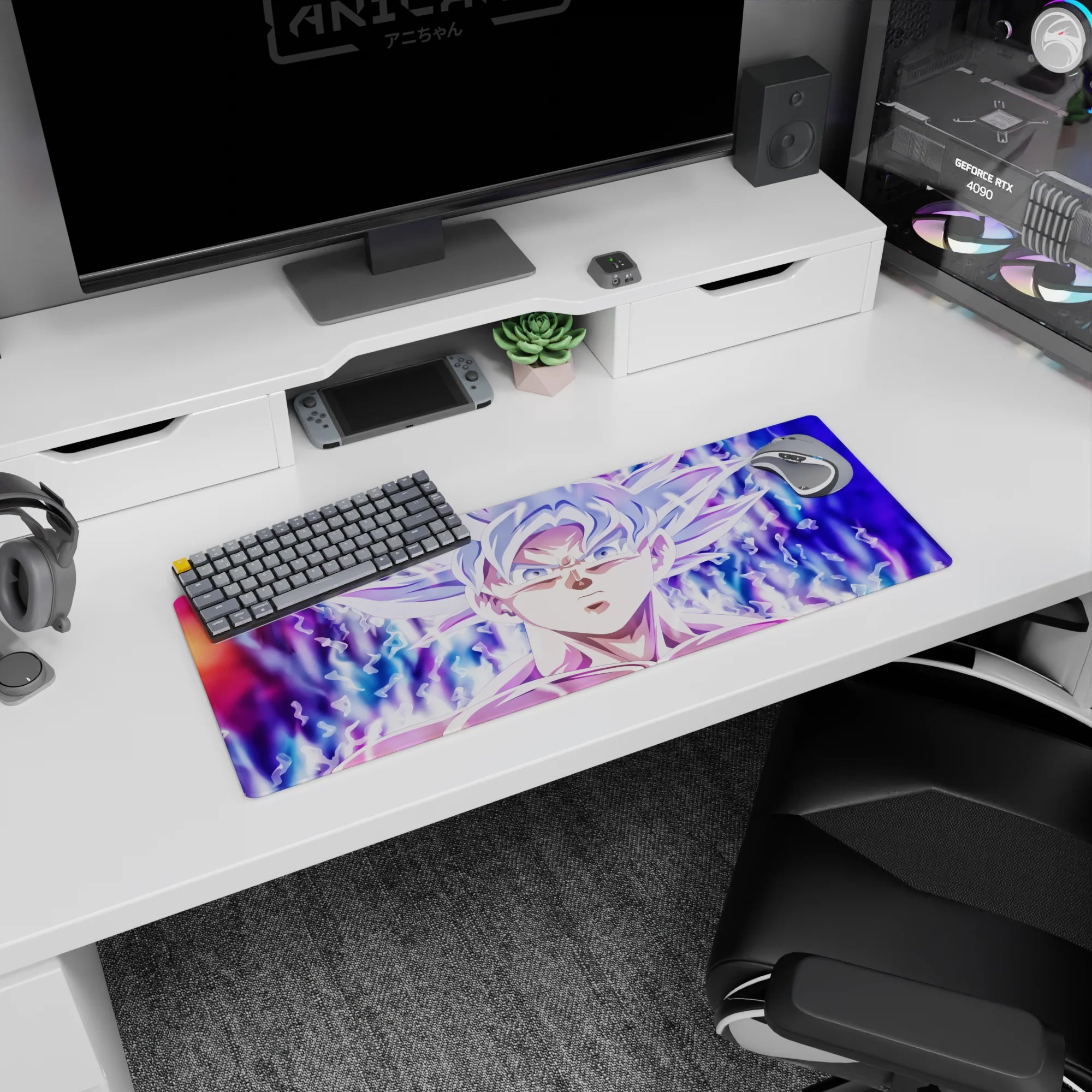 Dragon Ball Deskmat | Mousepad | Deskpad - Mastered Ultra Instinct Aura - AniChan