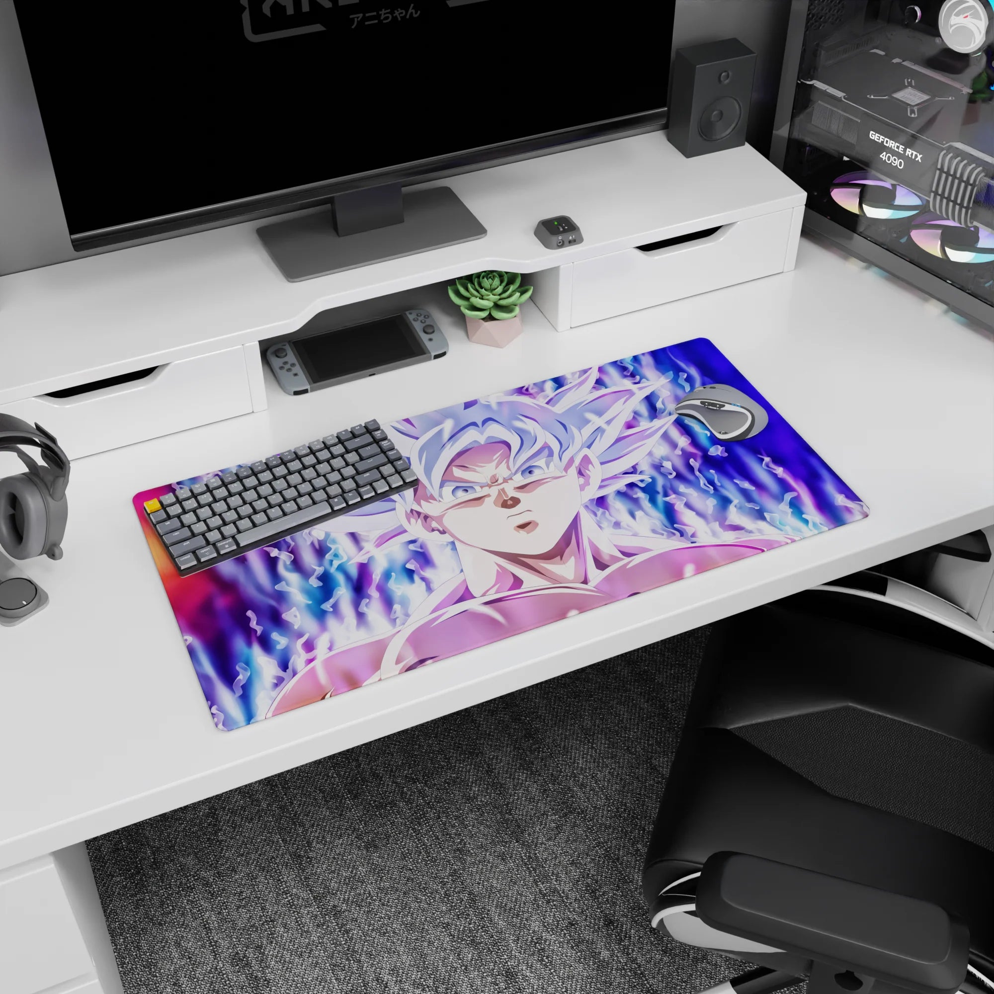 Dragon Ball Deskmat | Mousepad | Deskpad - Mastered Ultra Instinct Aura - AniChan