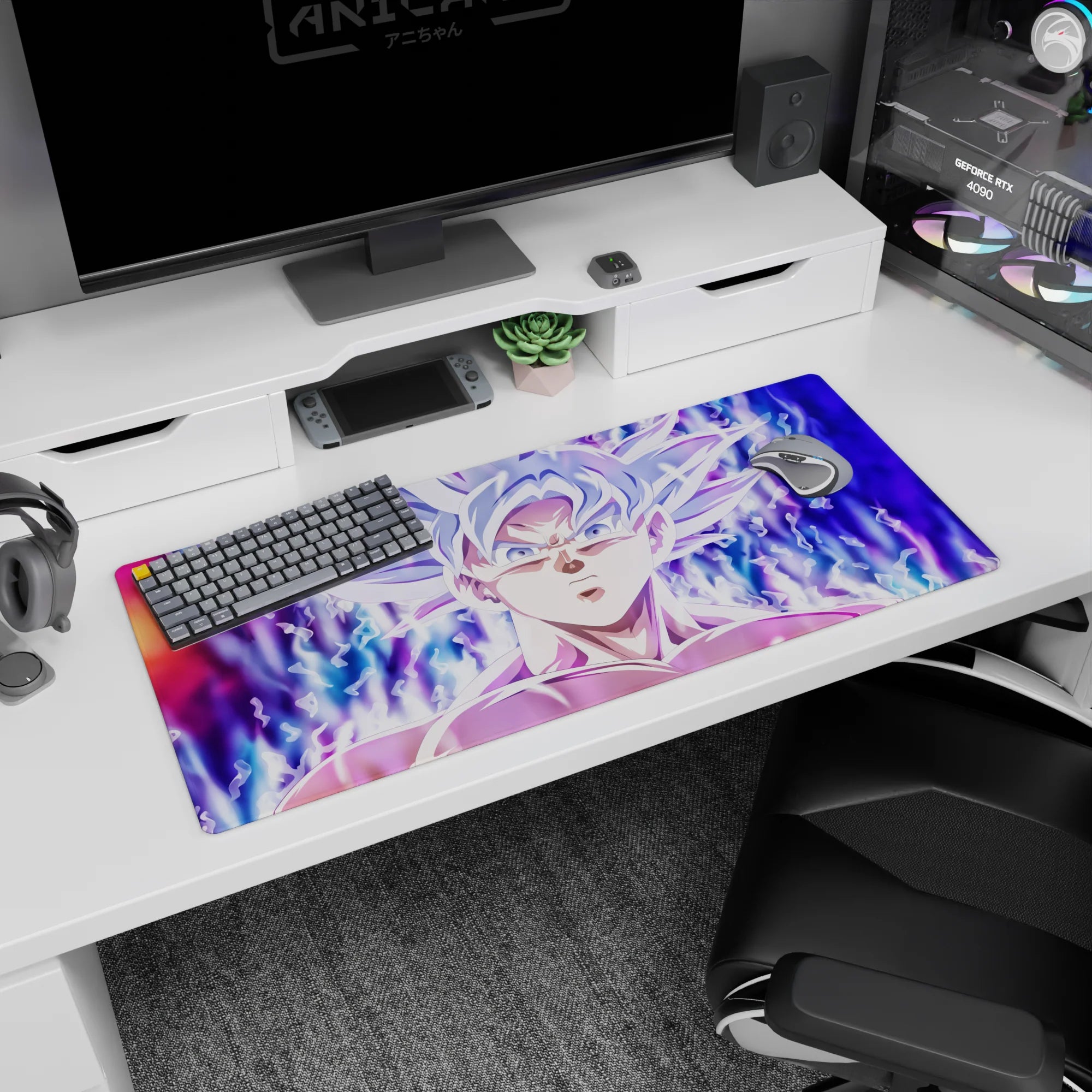 Dragon Ball Deskmat | Mousepad | Deskpad - Mastered Ultra Instinct Aura - AniChan