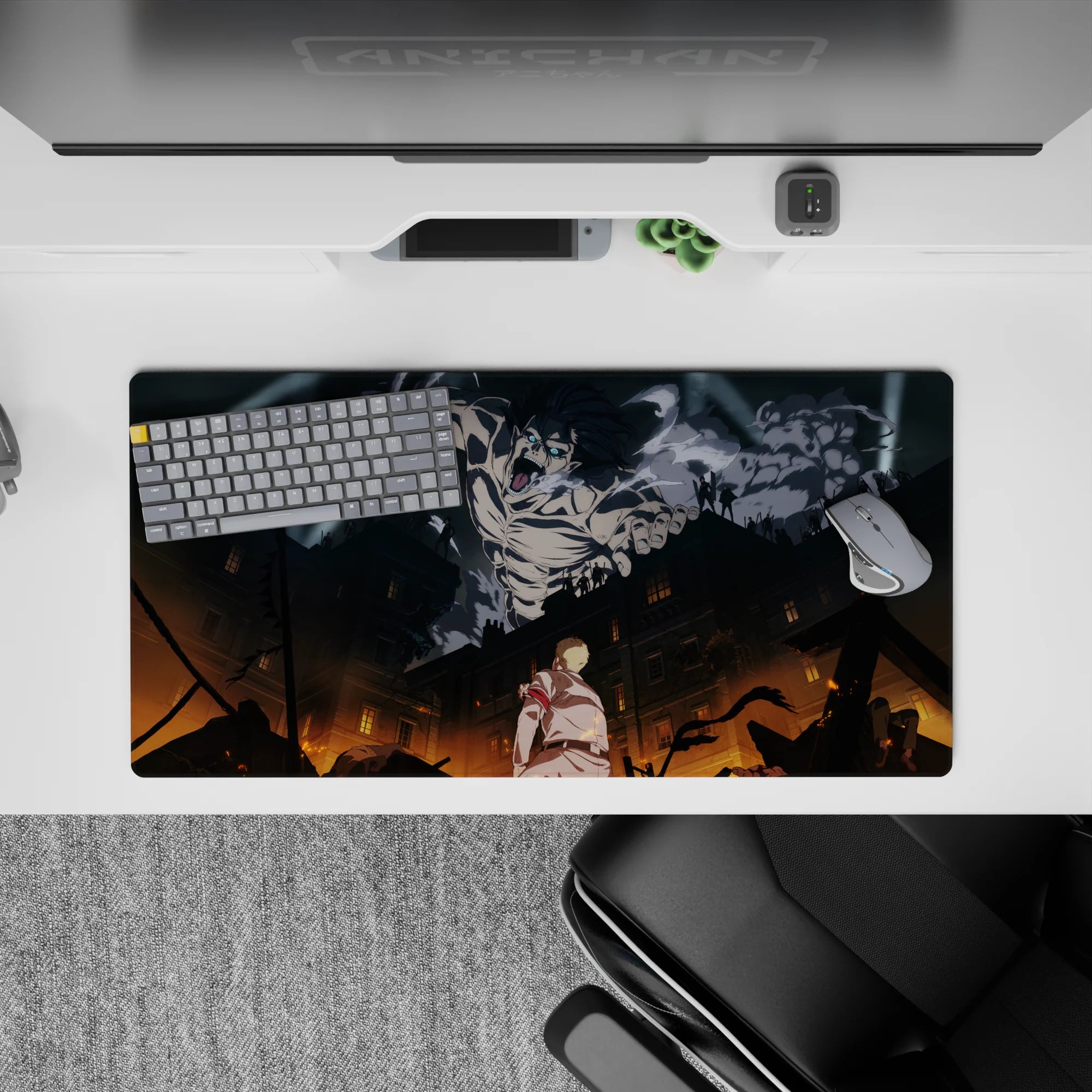 Attack on Titan - Anime Mouse Pad and Desk Pad - Titan’s Wrath - AniChan