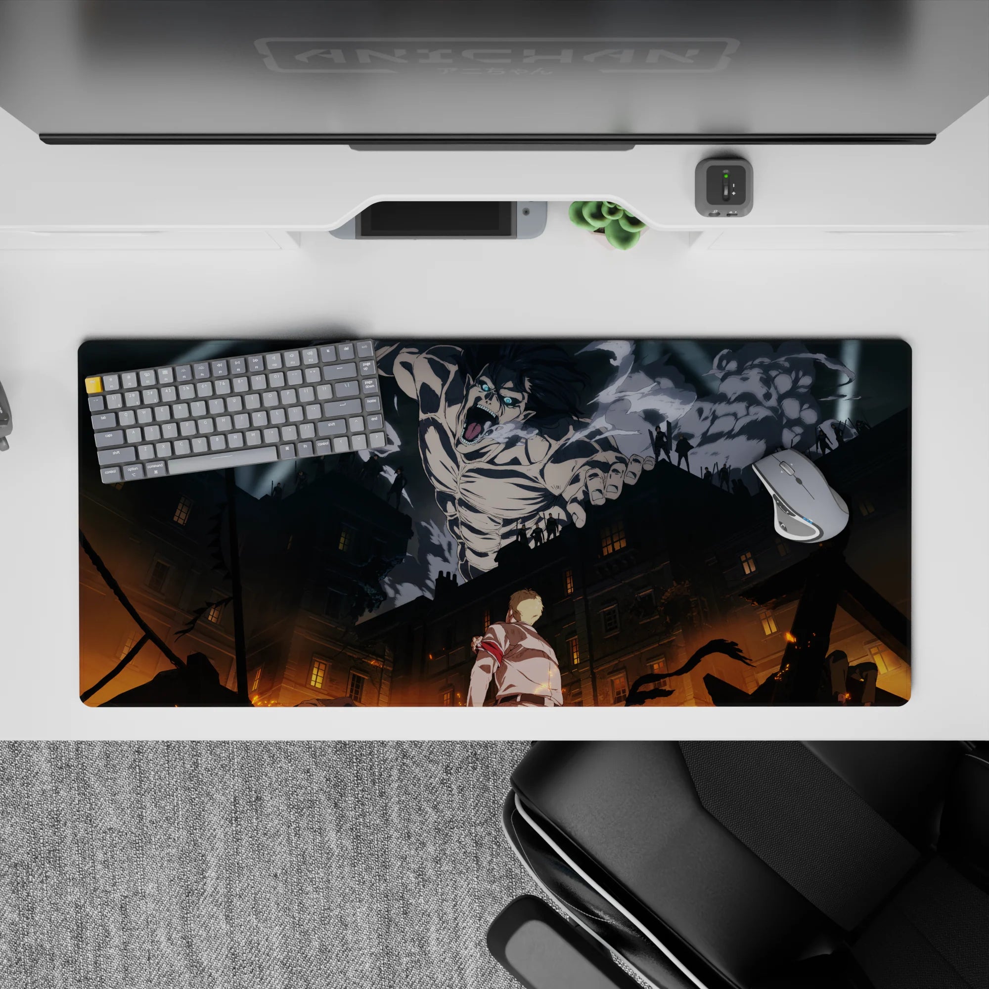 Attack on Titan - Anime Mouse Pad and Desk Pad - Titan’s Wrath - AniChan