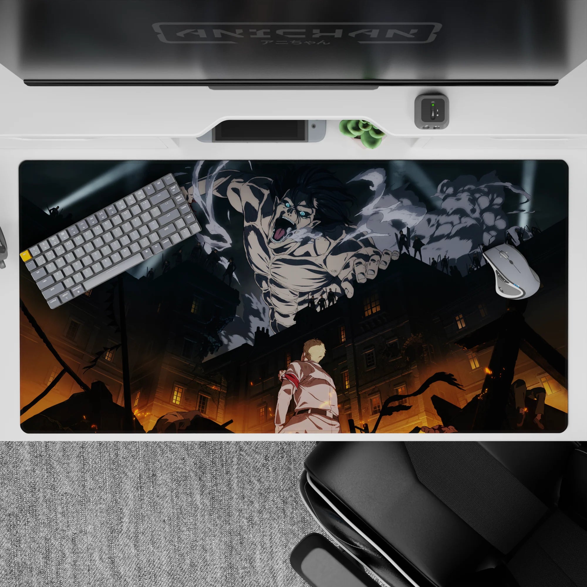 Attack on Titan - Anime Mouse Pad and Desk Pad - Titan’s Wrath - AniChan